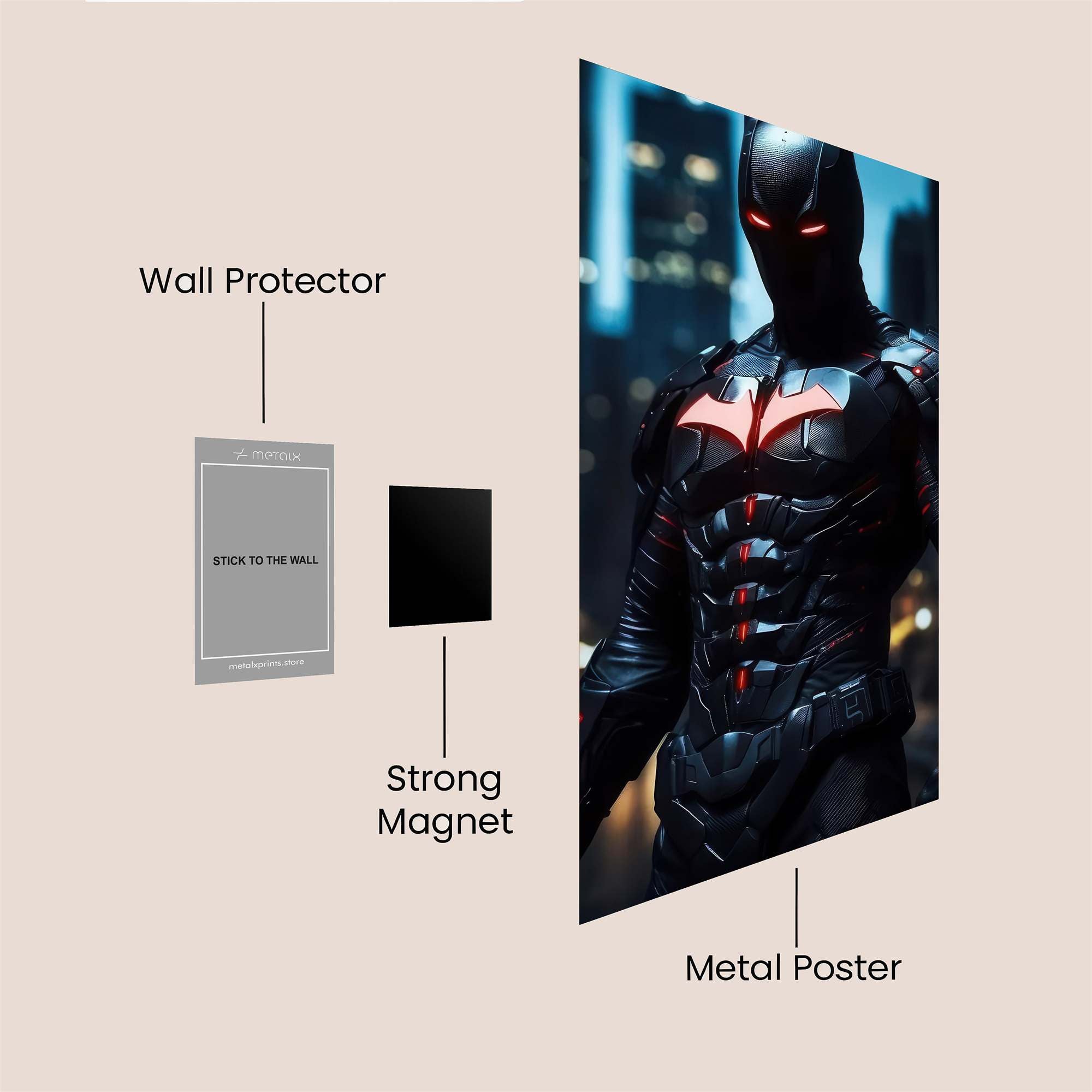 Batman Intense Safe Wall Magnetic / M