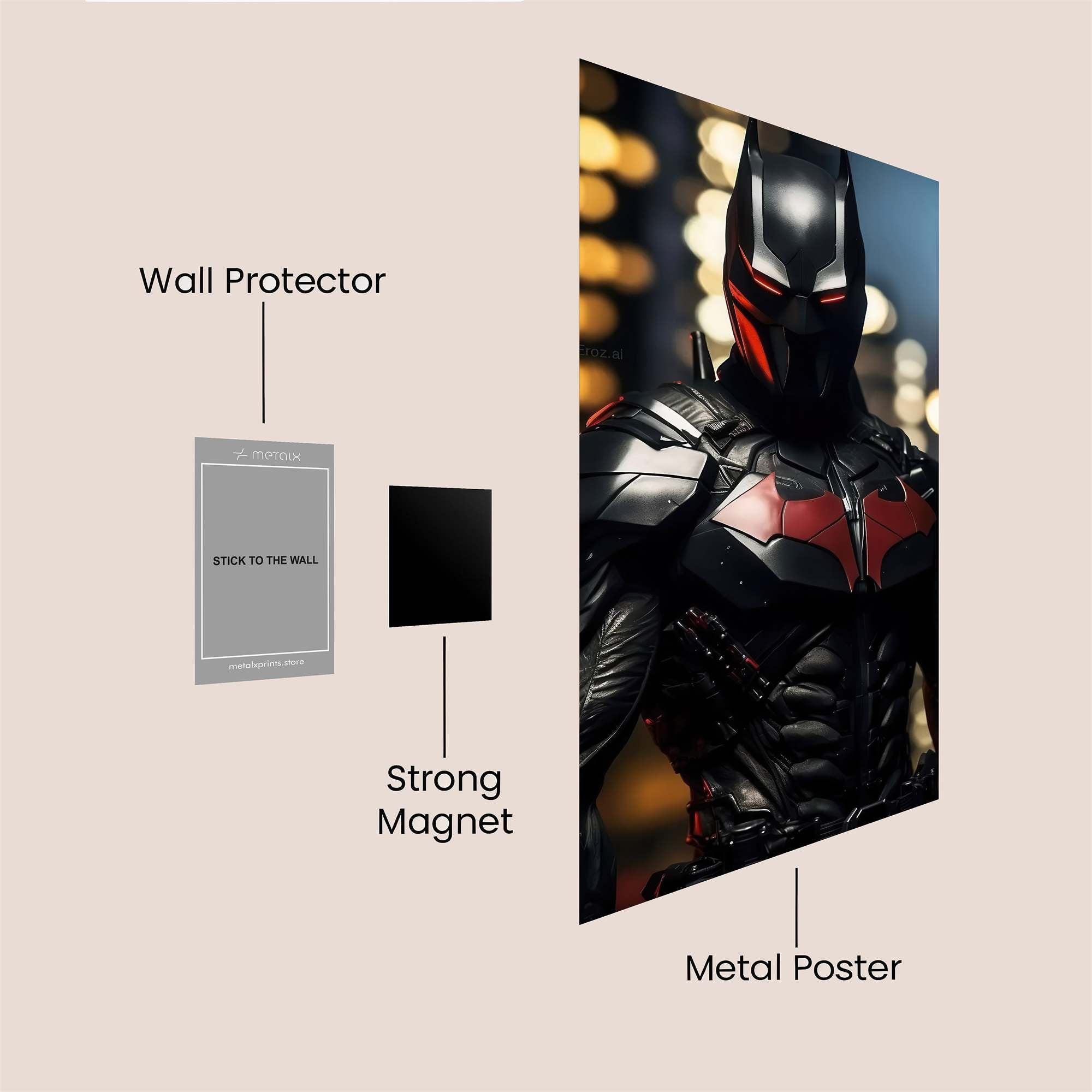 Batman Fierce Safe Wall Magnetic / M