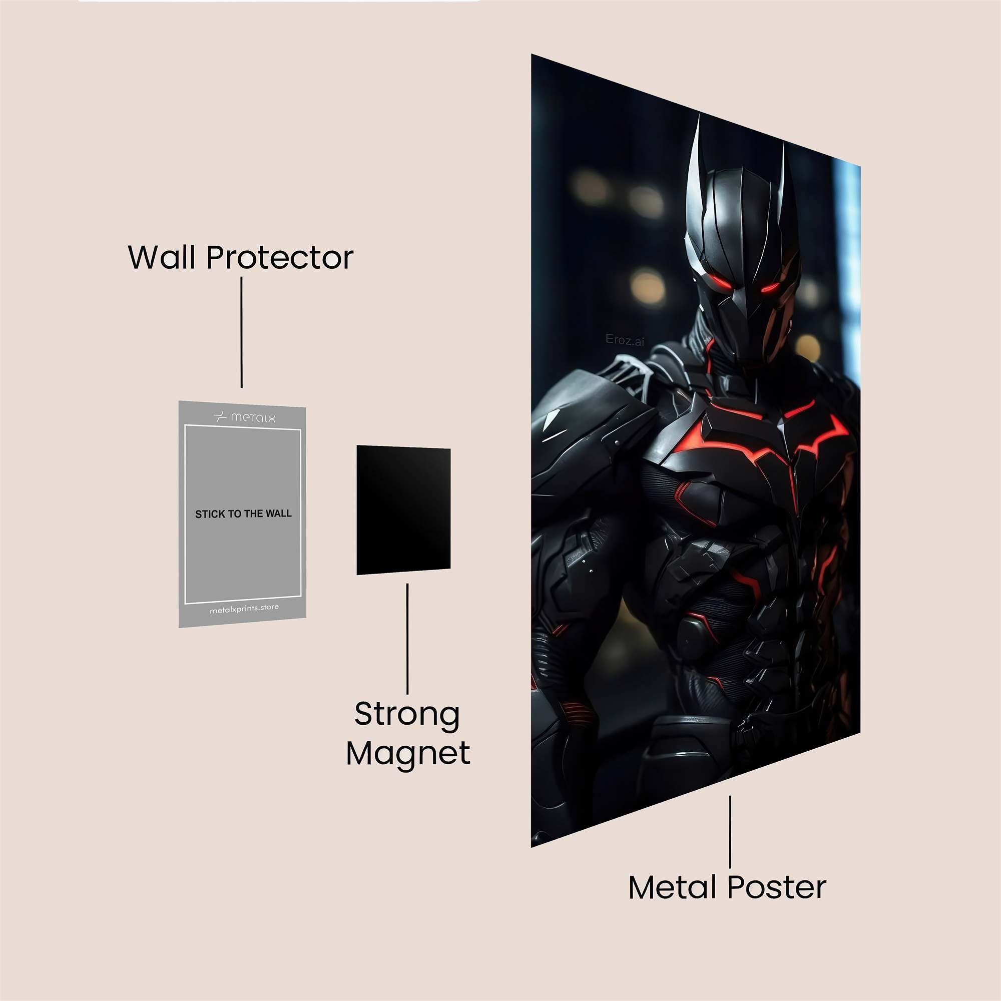 Batman Intense Safe Wall Magnetic / M
