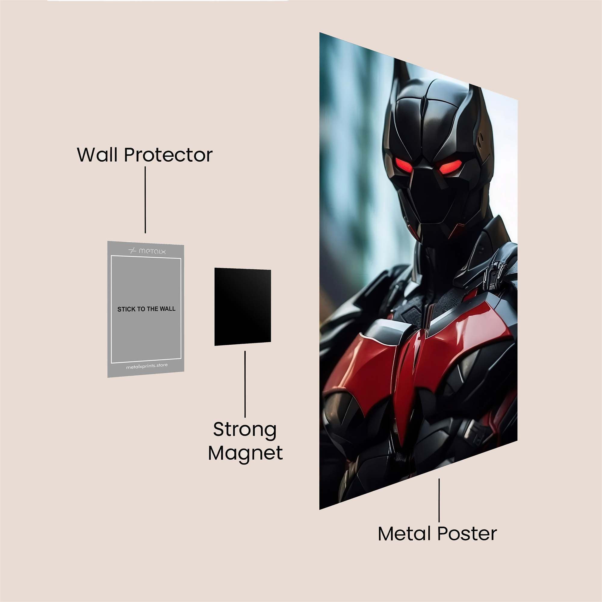 Batman Intense Safe Wall Magnetic / M