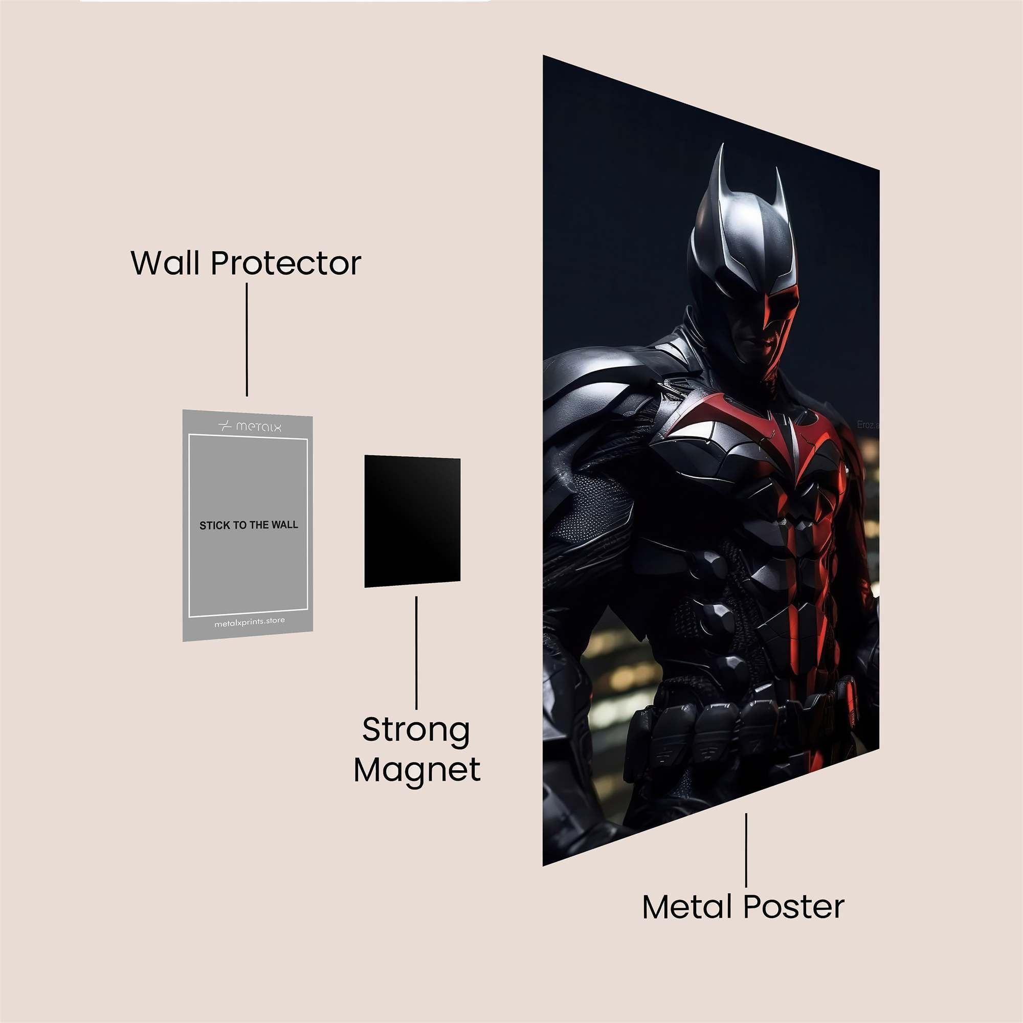 Batman Intense Safe Wall Magnetic / M