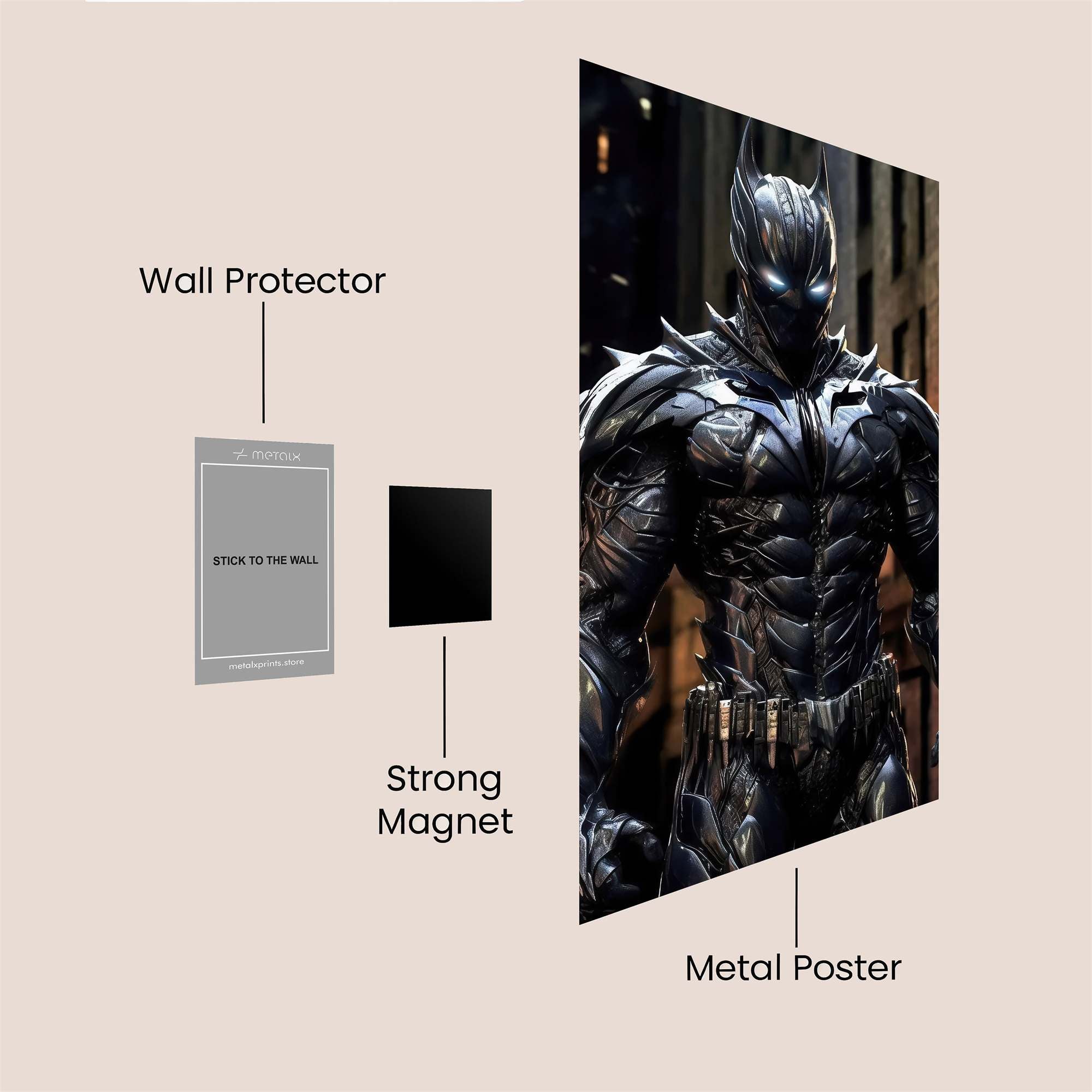 Batman Menacing Safe Wall Magnetic / M