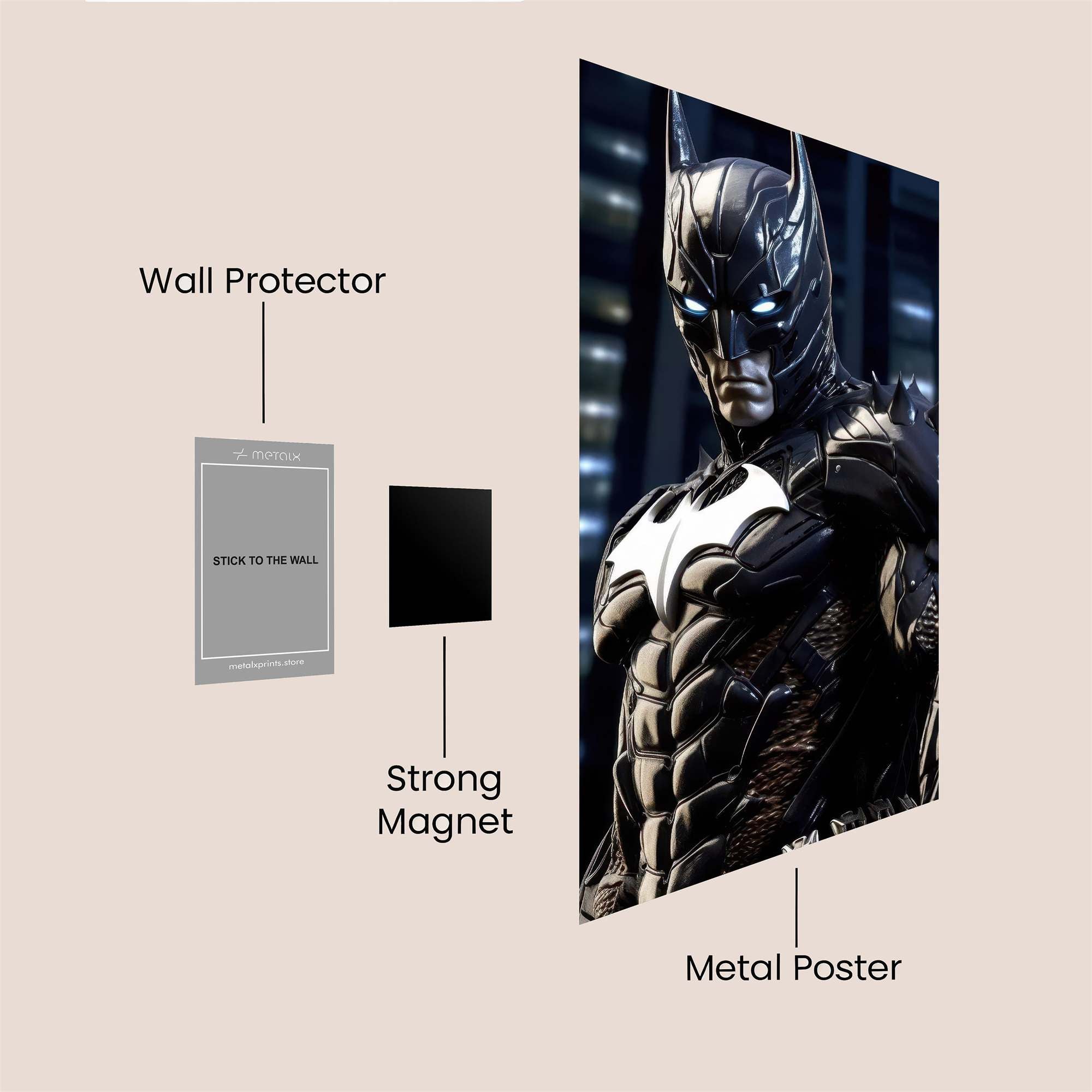 Batman Intense Safe Wall Magnetic / M