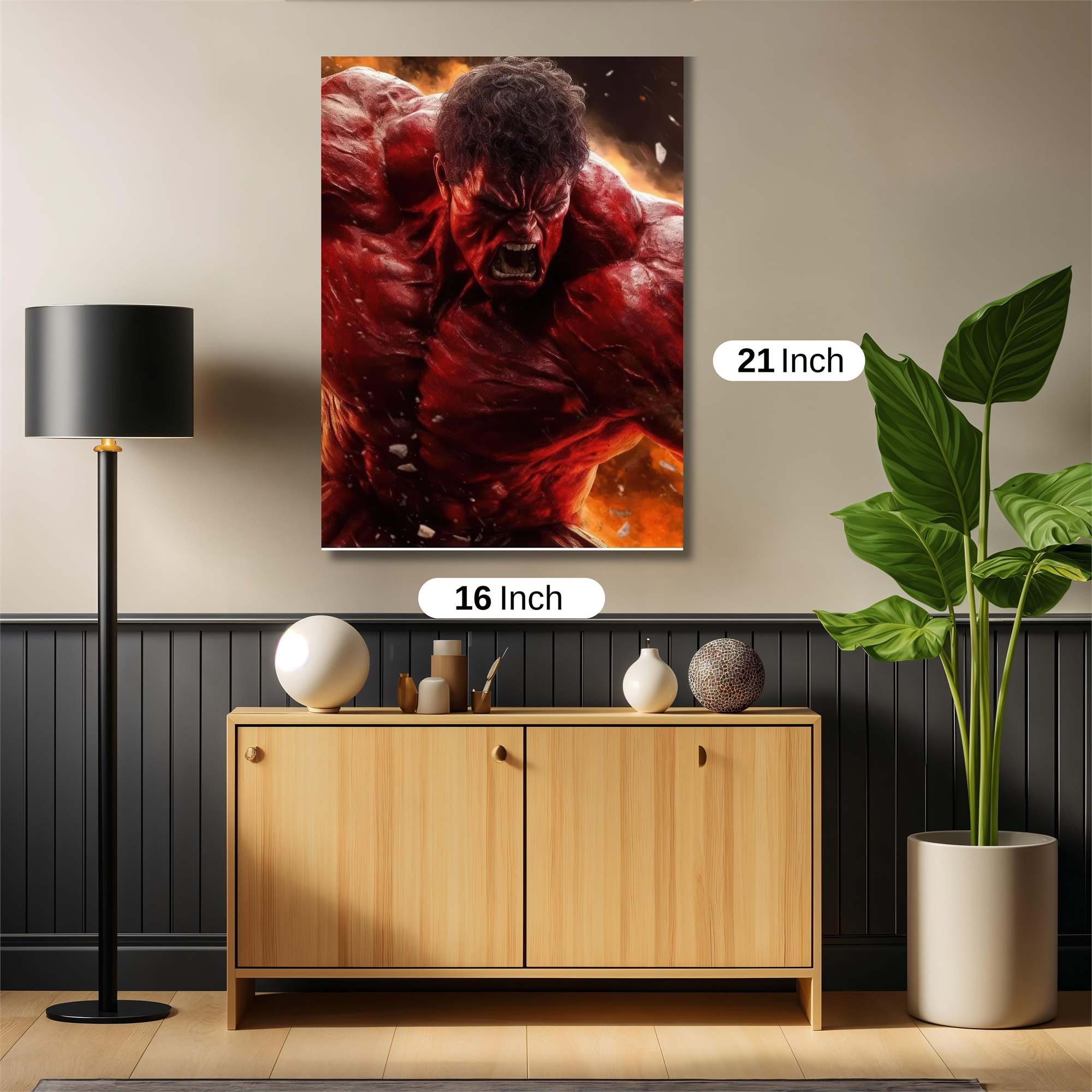 Hulk Rageful Safe Wall Magnetic / M