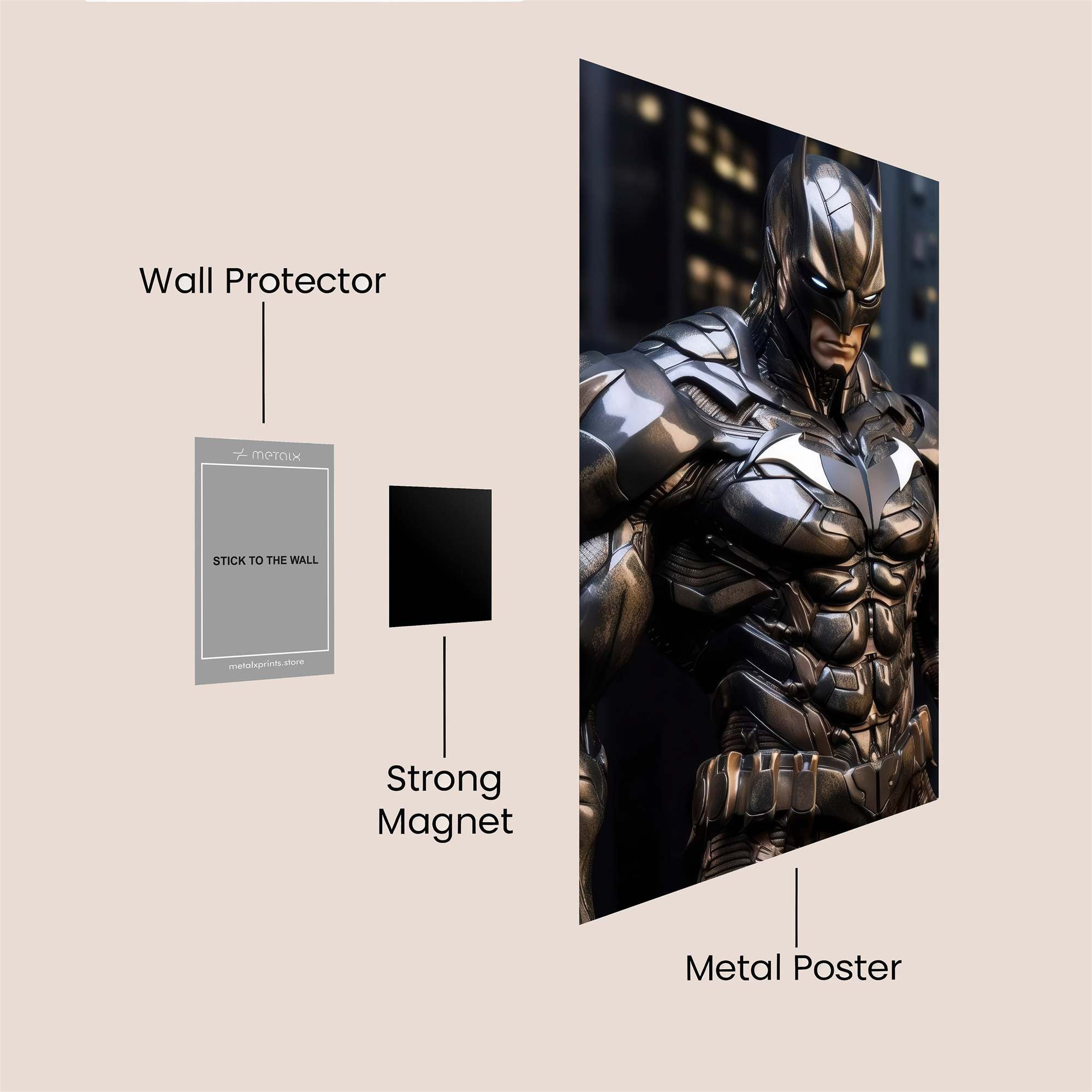 Batman Resolute Safe Wall Magnetic / M