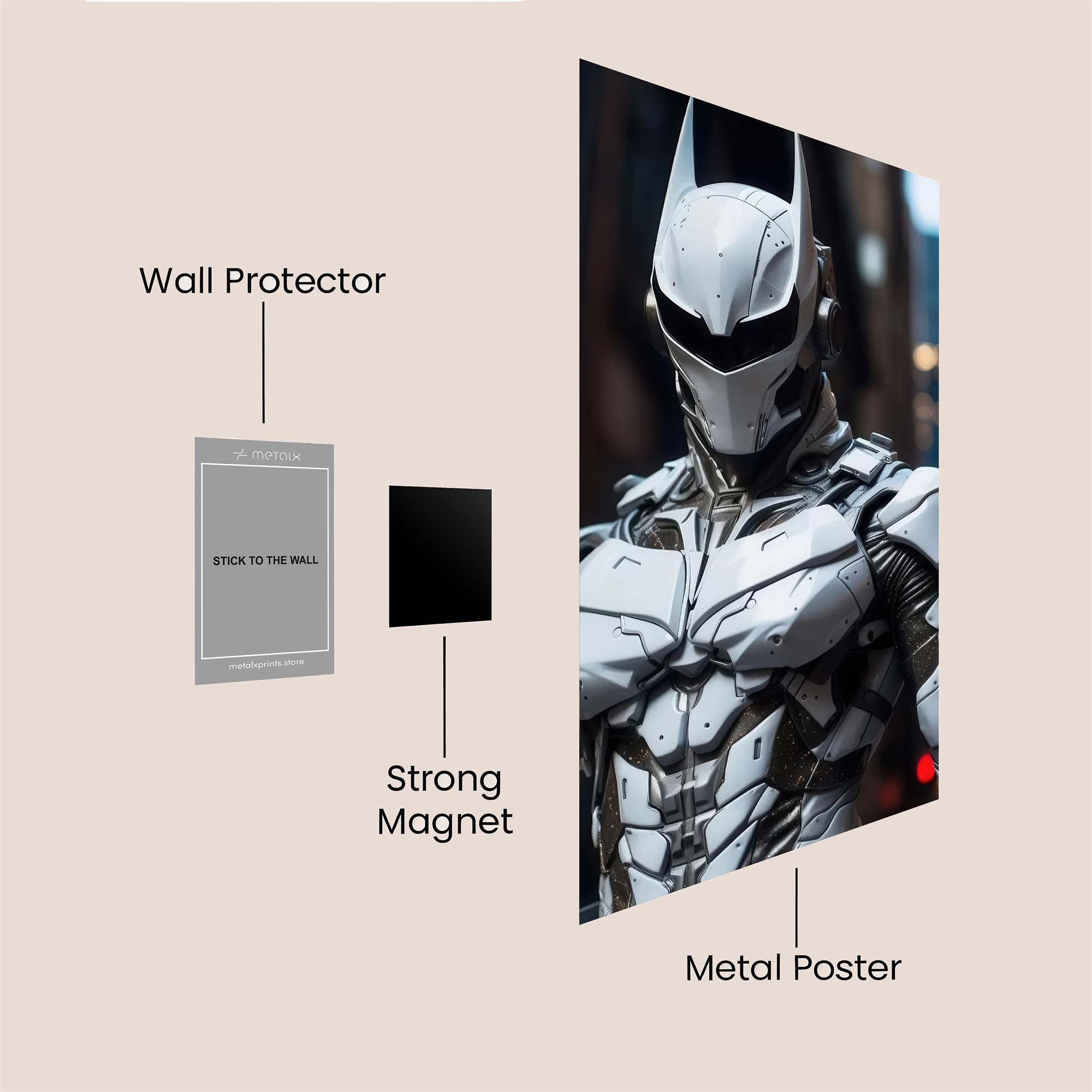 Batman Intense Safe Wall Magnetic / M