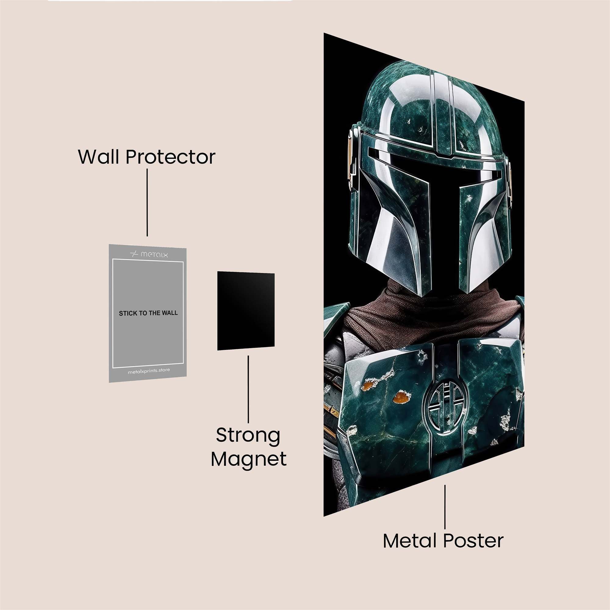 Mandalorian Majestic Safe Wall Magnetic / M