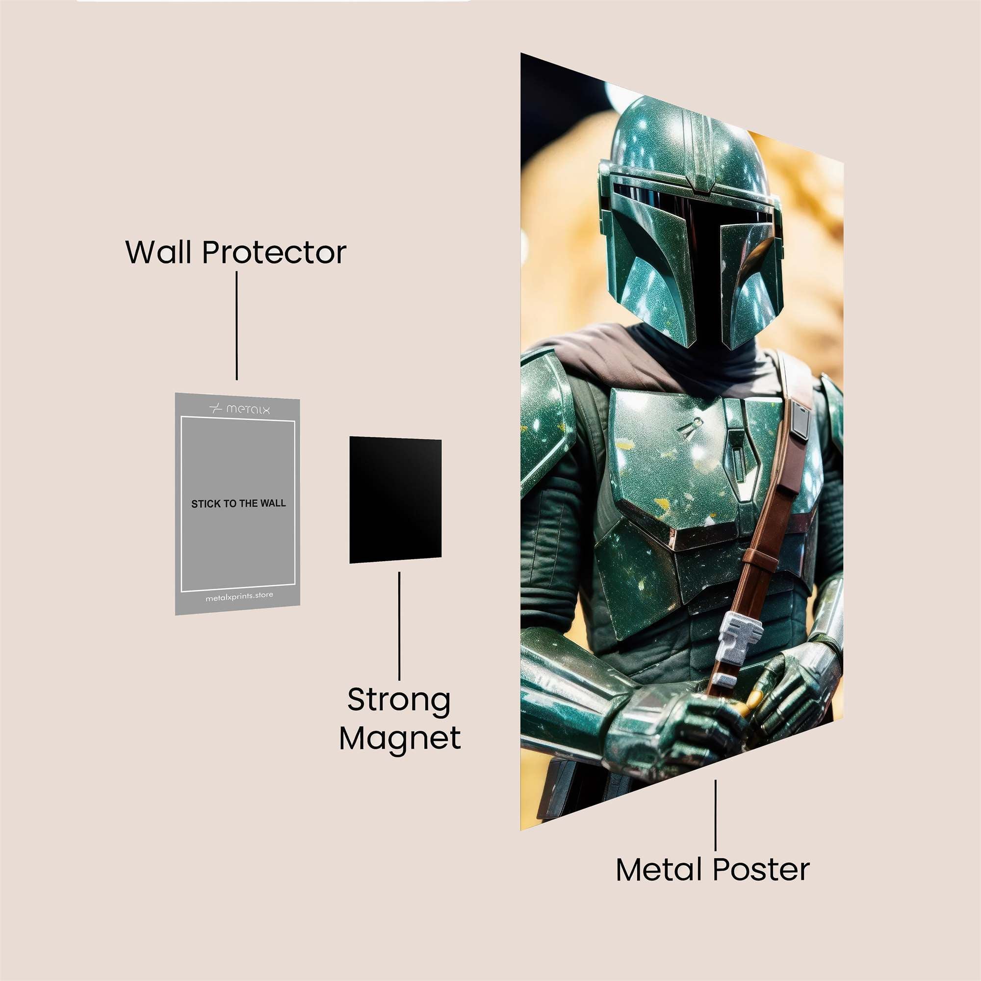 Mando Resolute Safe Wall Magnetic / M