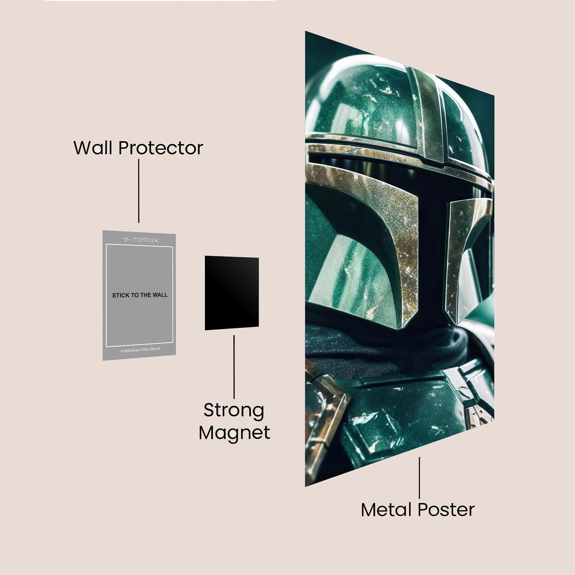 Mando Resolute Safe Wall Magnetic / M