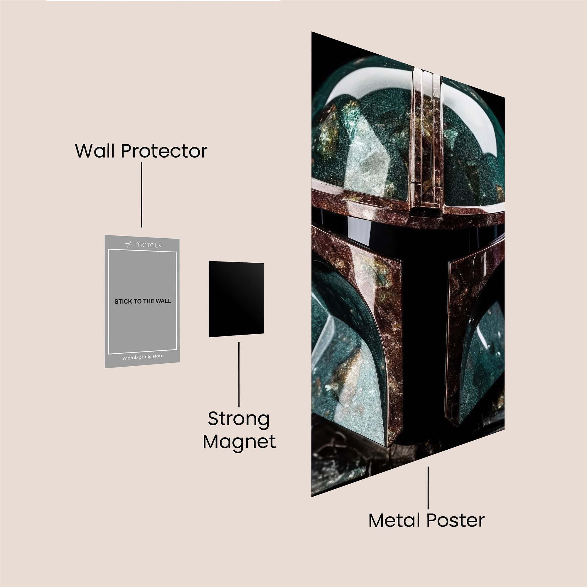 Mandalorian Mystic Safe Wall Magnetic / M