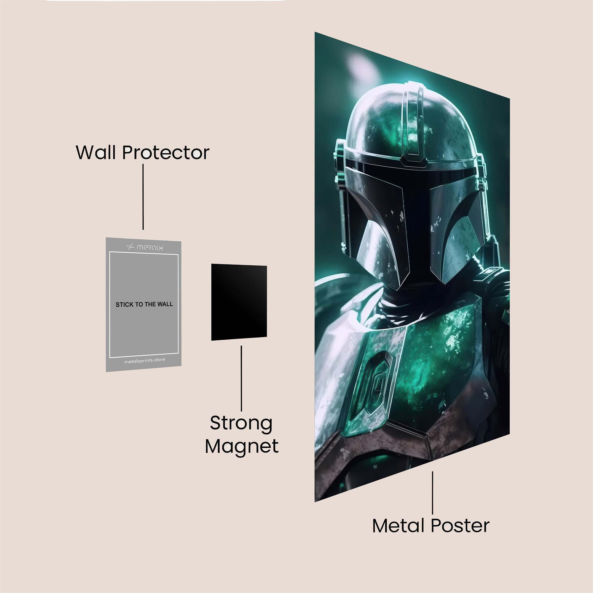 Mandalorian Enigma Safe Wall Magnetic / M