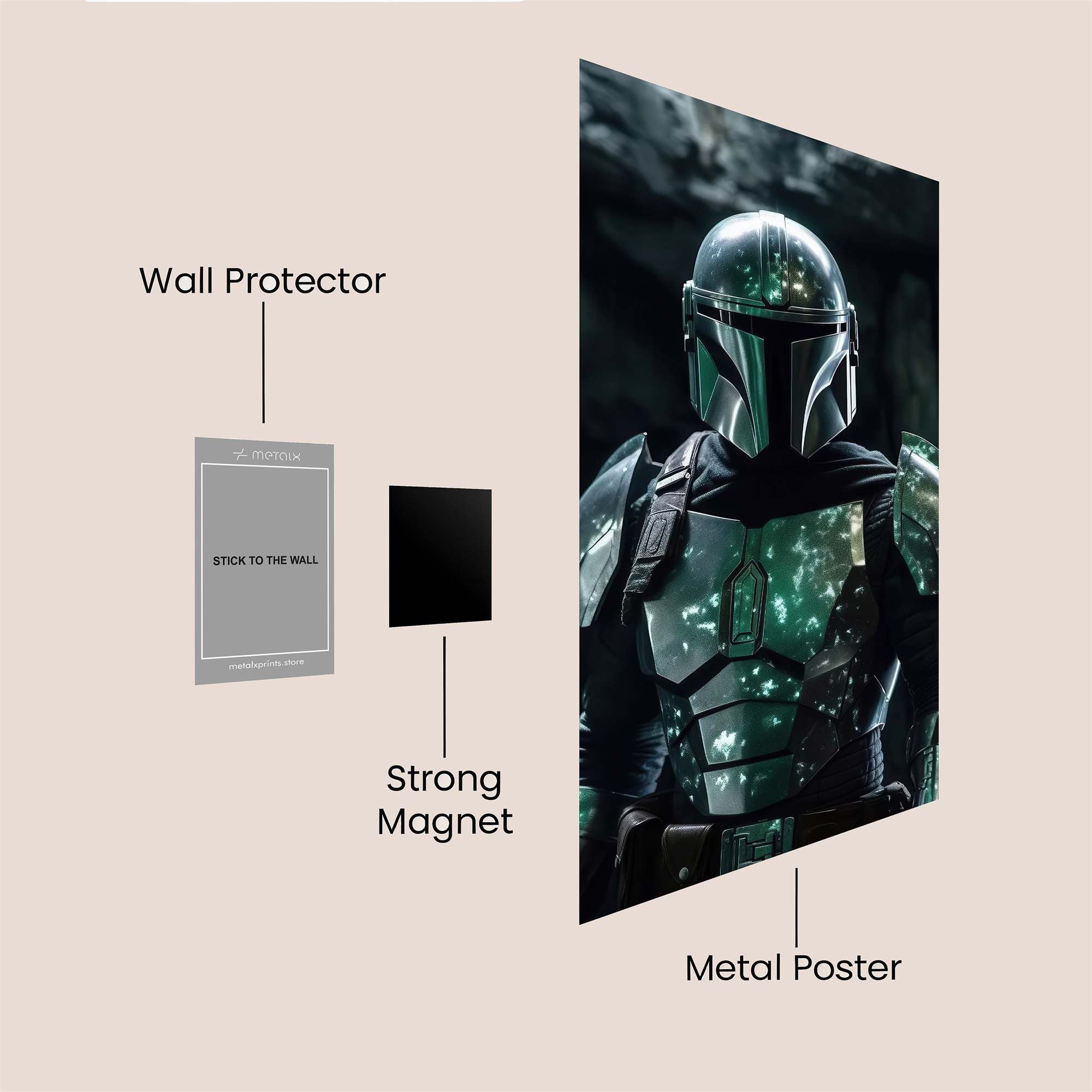 Mando Enigmatic Safe Wall Magnetic / M