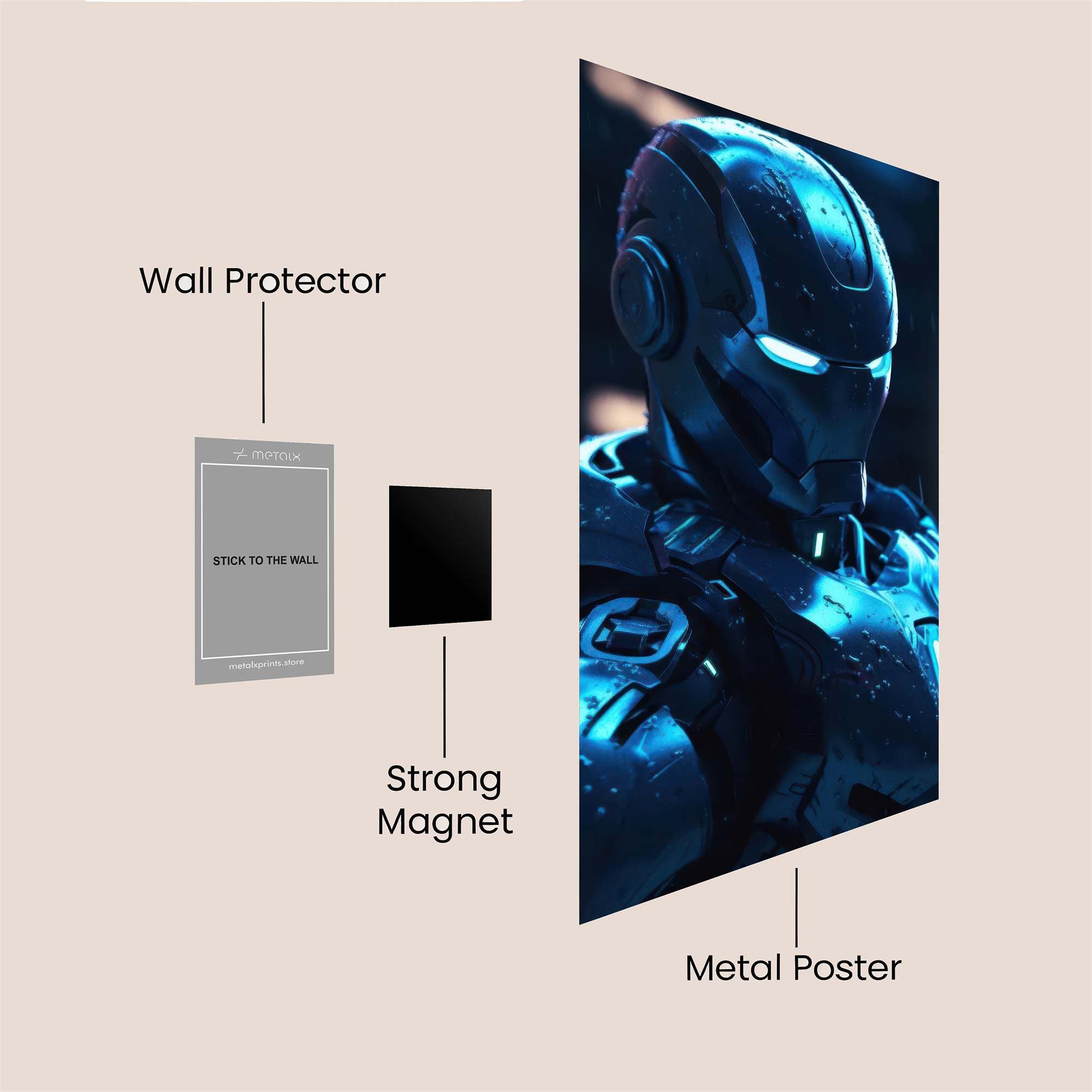 Iron Sentinel Safe Wall Magnetic / M