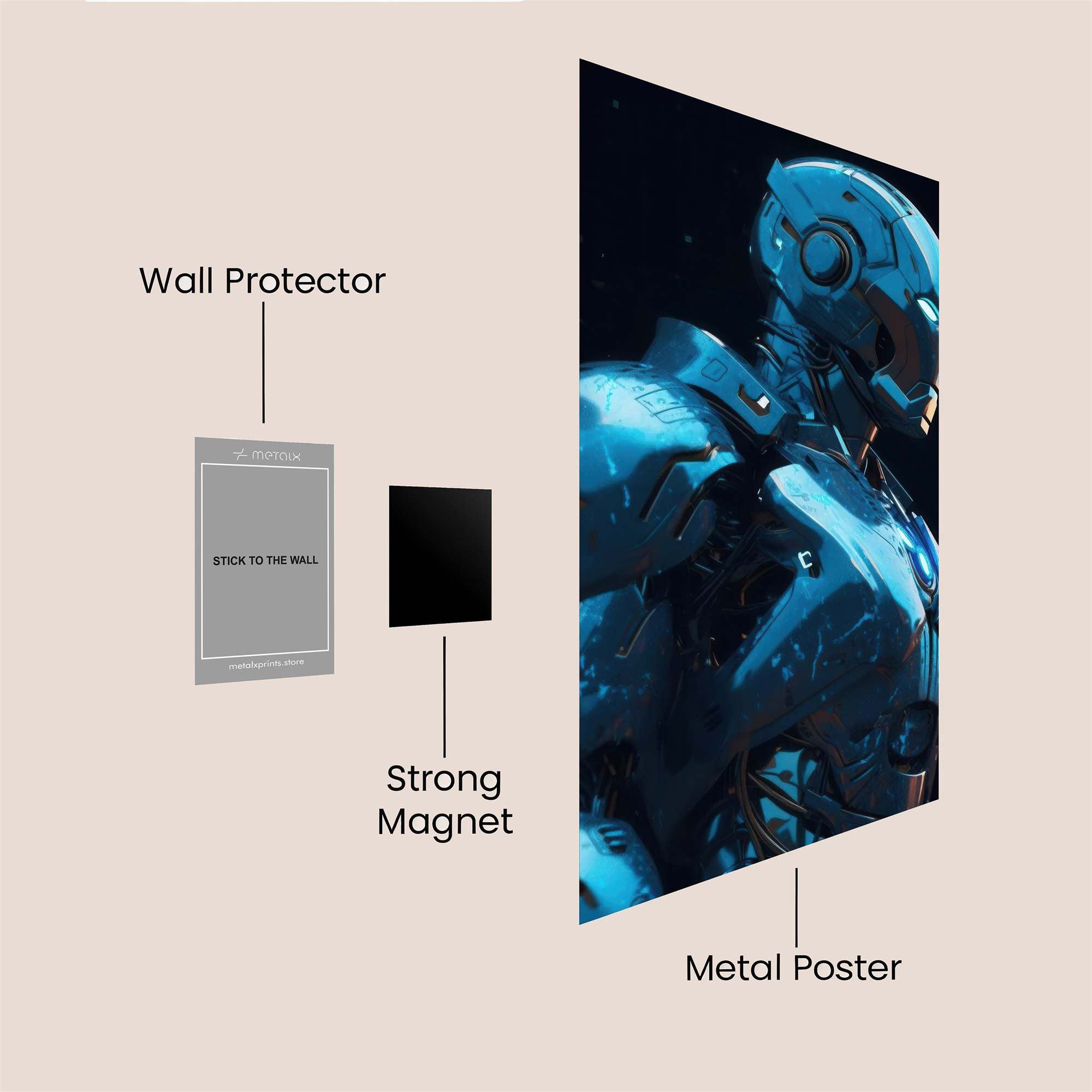 Iron Resolute Safe Wall Magnetic / M