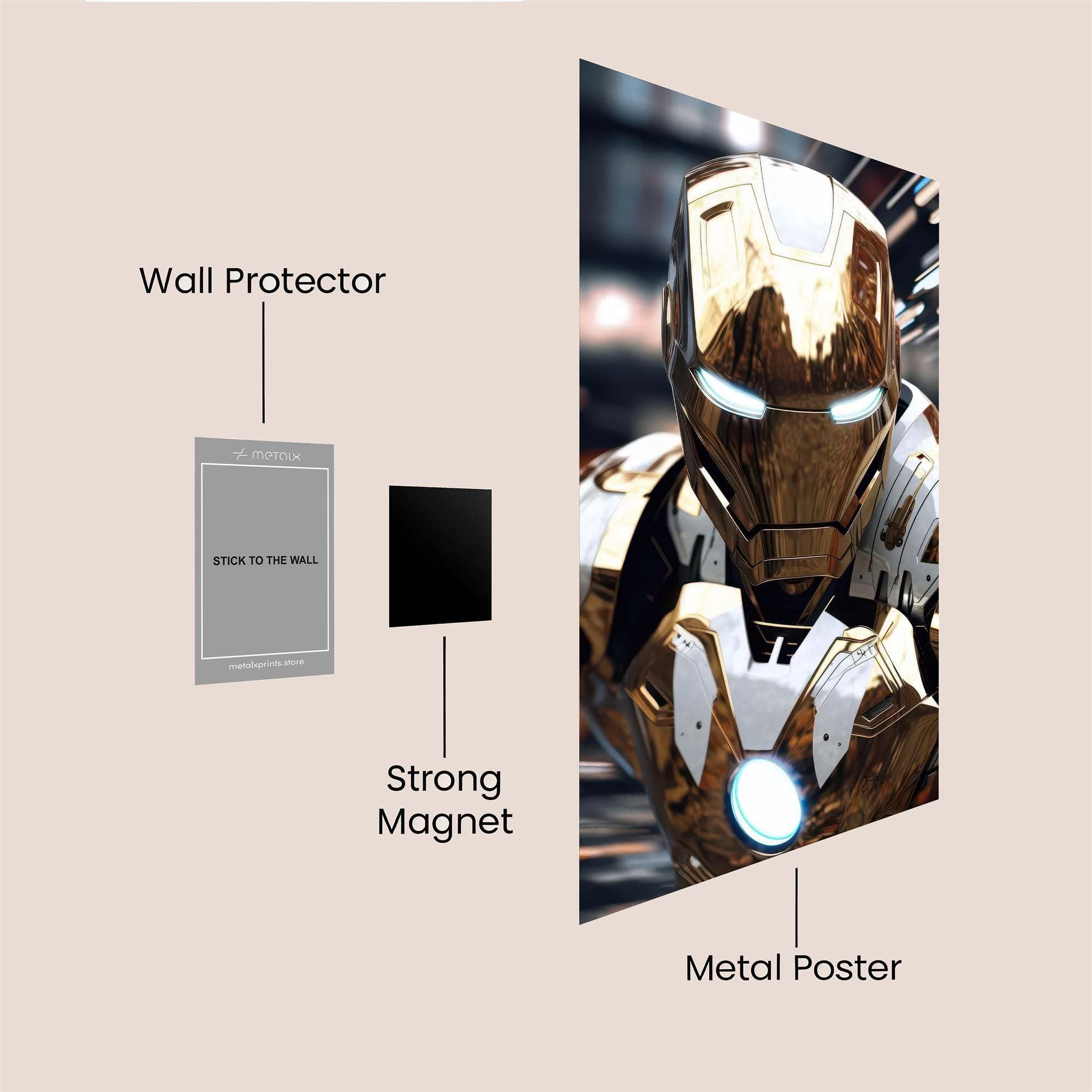 Iron Radiance Safe Wall Magnetic / M