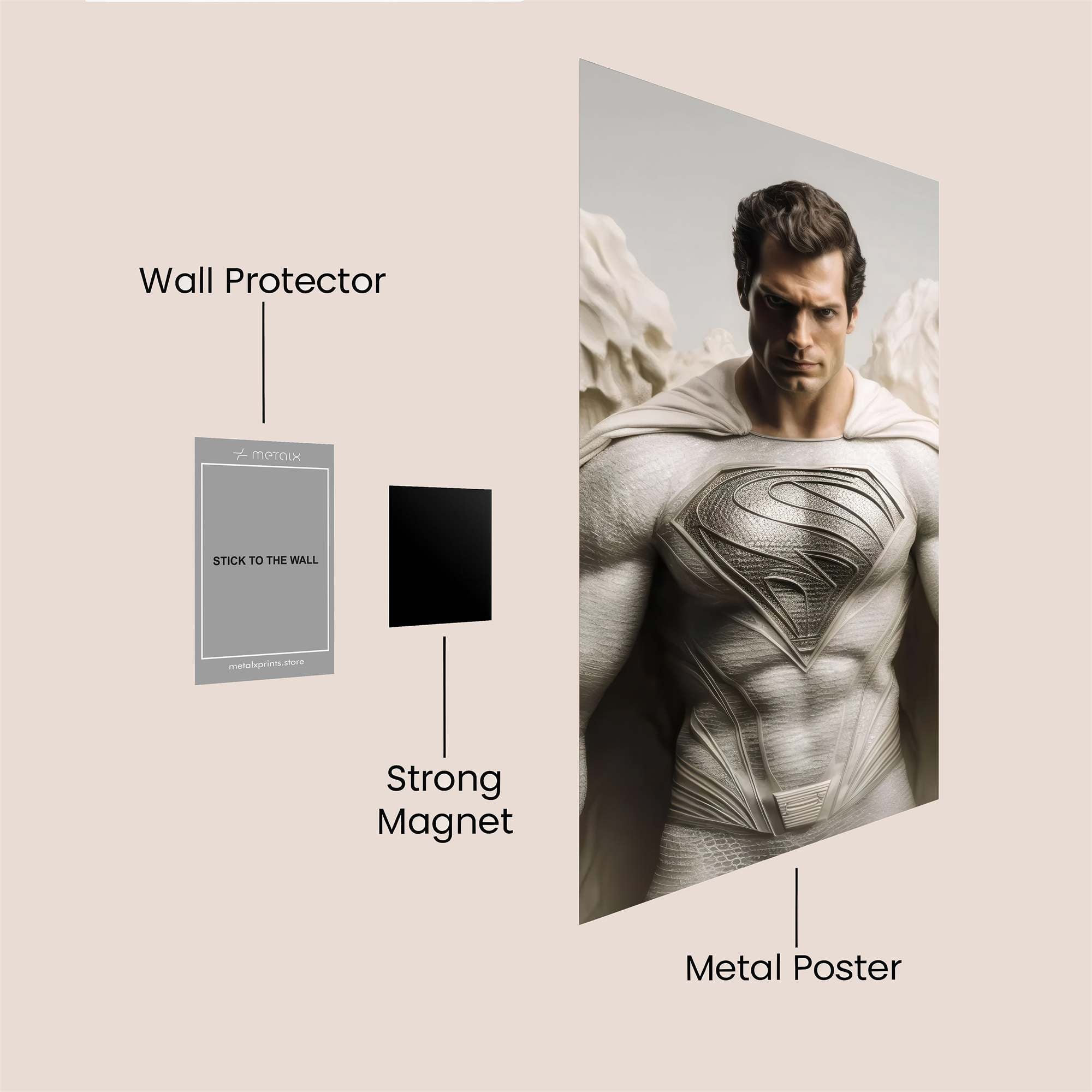 Superman Serene Safe Wall Magnetic / M