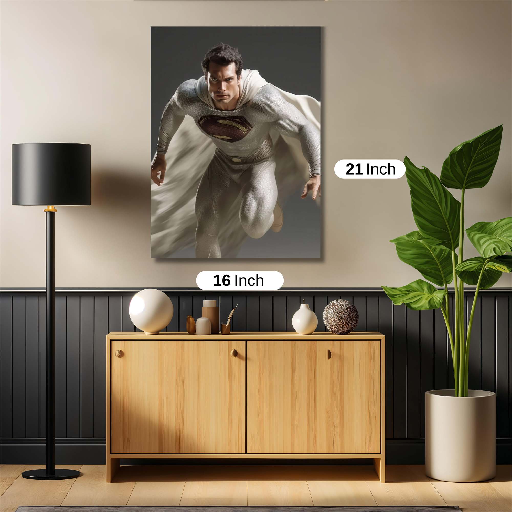 Superman Soaring Safe Wall Magnetic / M
