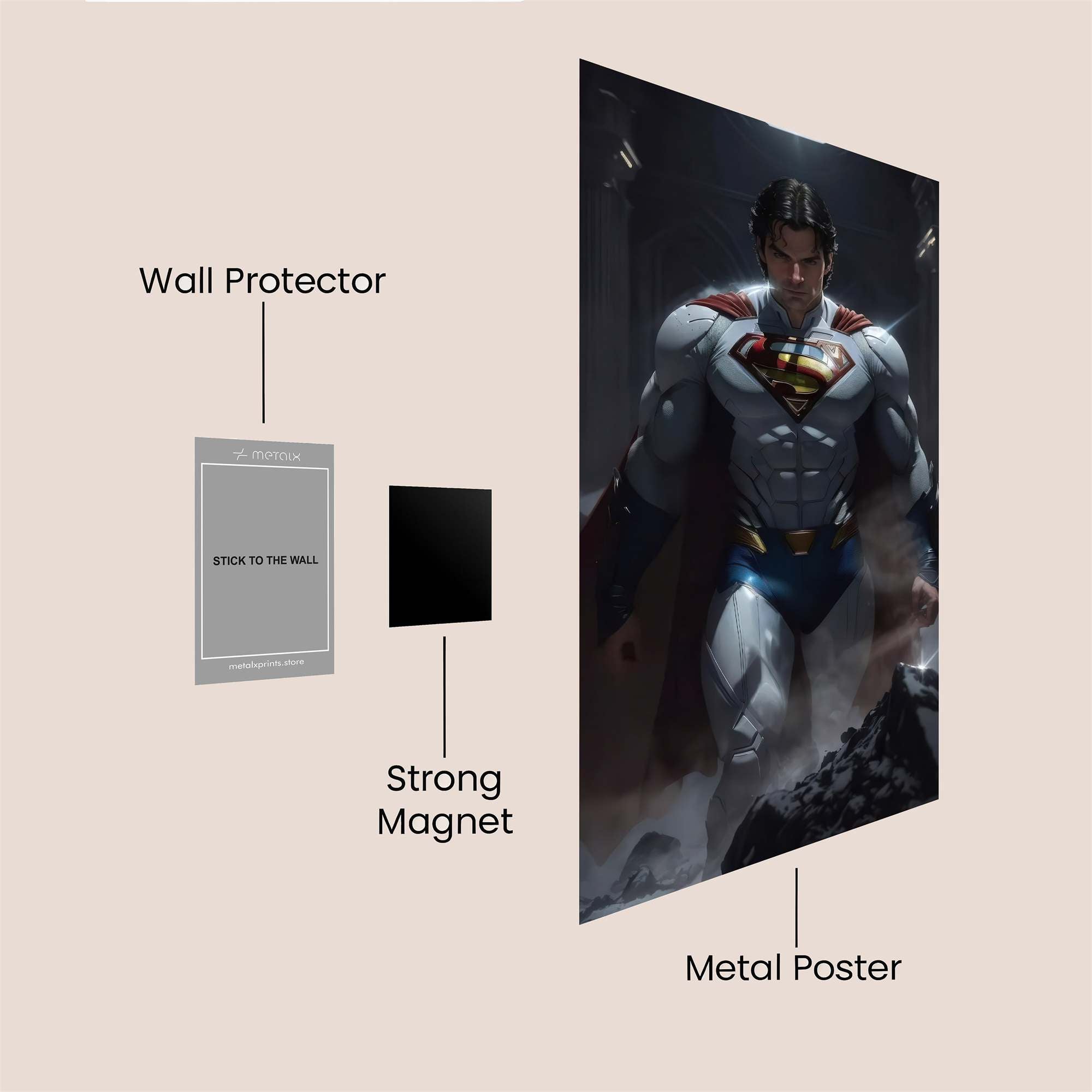 Superman Resolute Safe Wall Magnetic / M