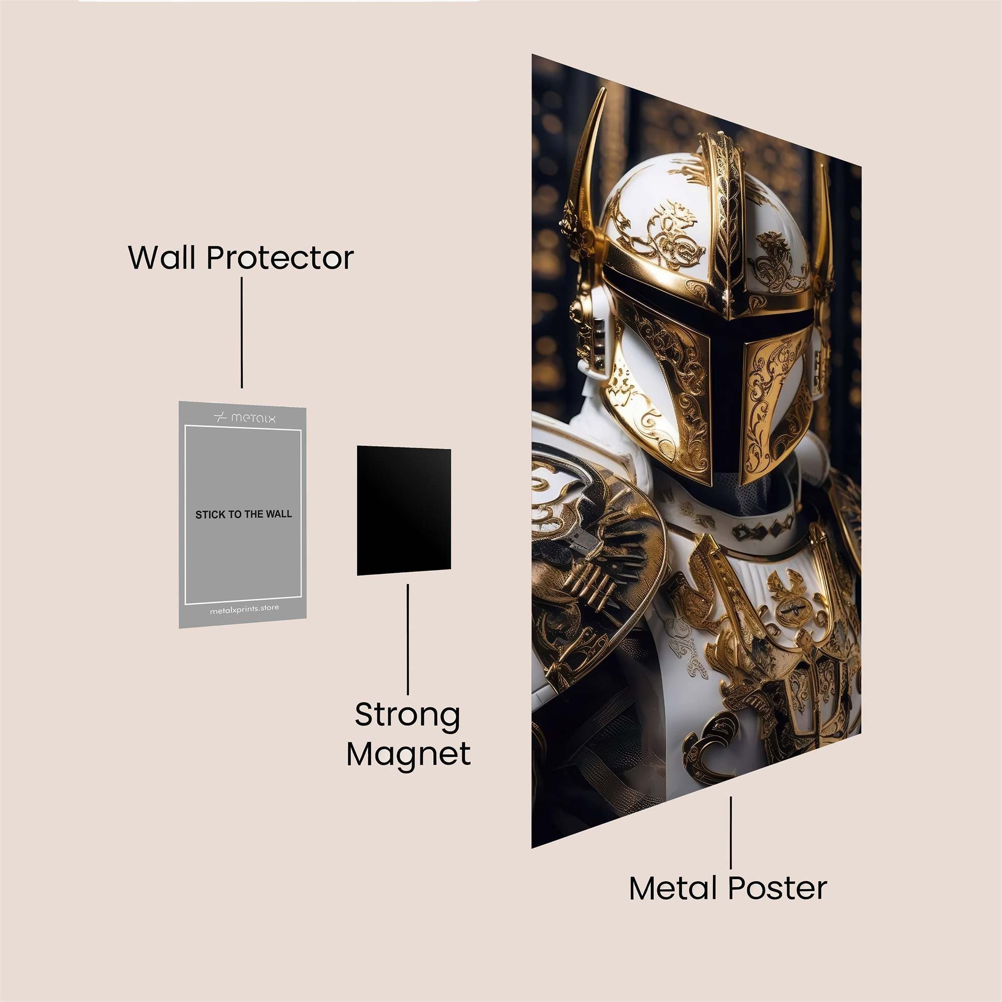 Mandalorian Majesty Safe Wall Magnetic / M