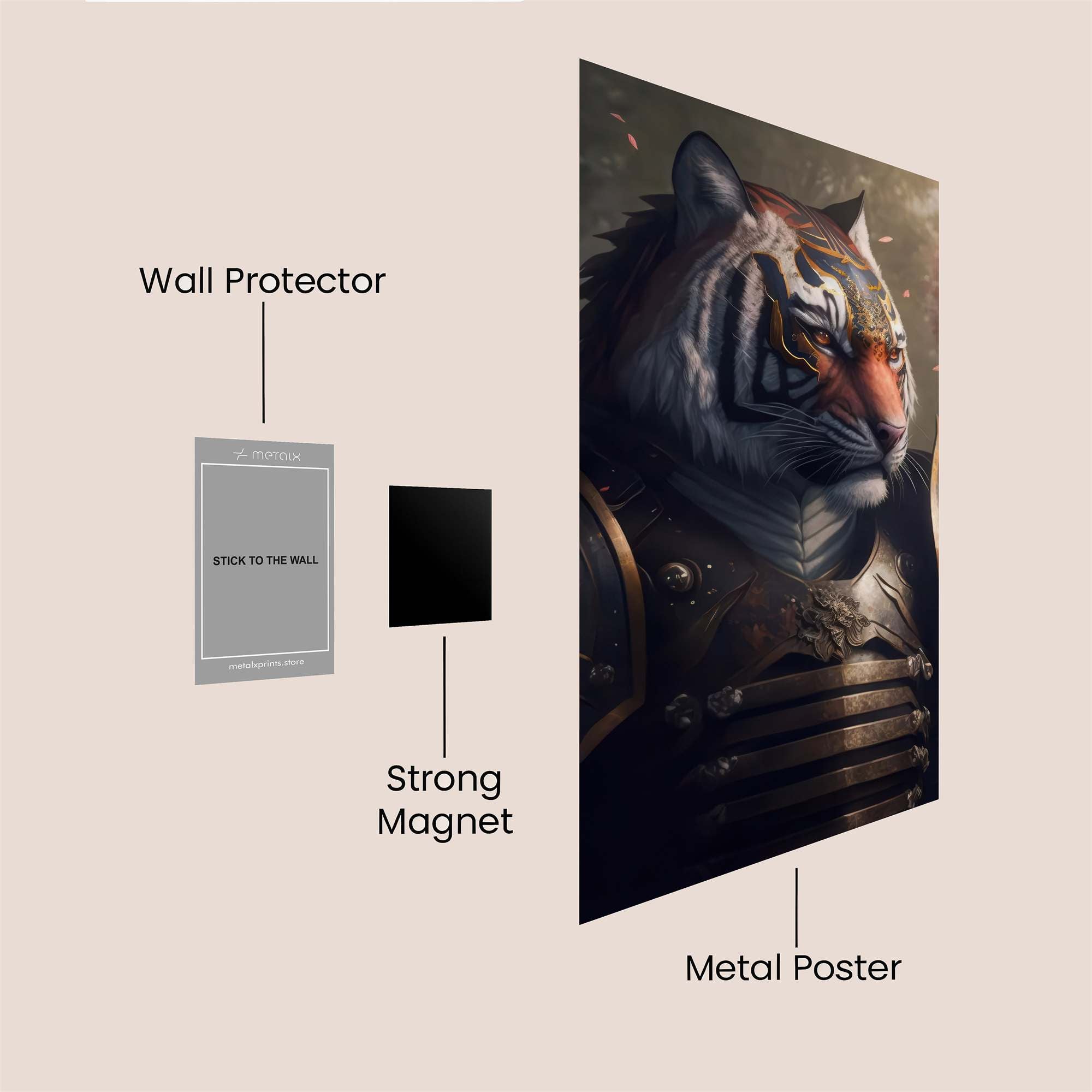 Tiger Serenity Safe Wall Magnetic / M