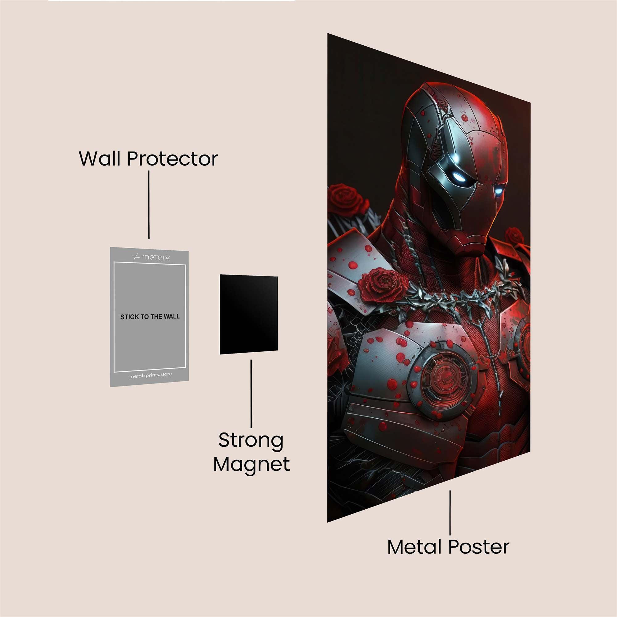 Ironheart Romantic Safe Wall Magnetic / M