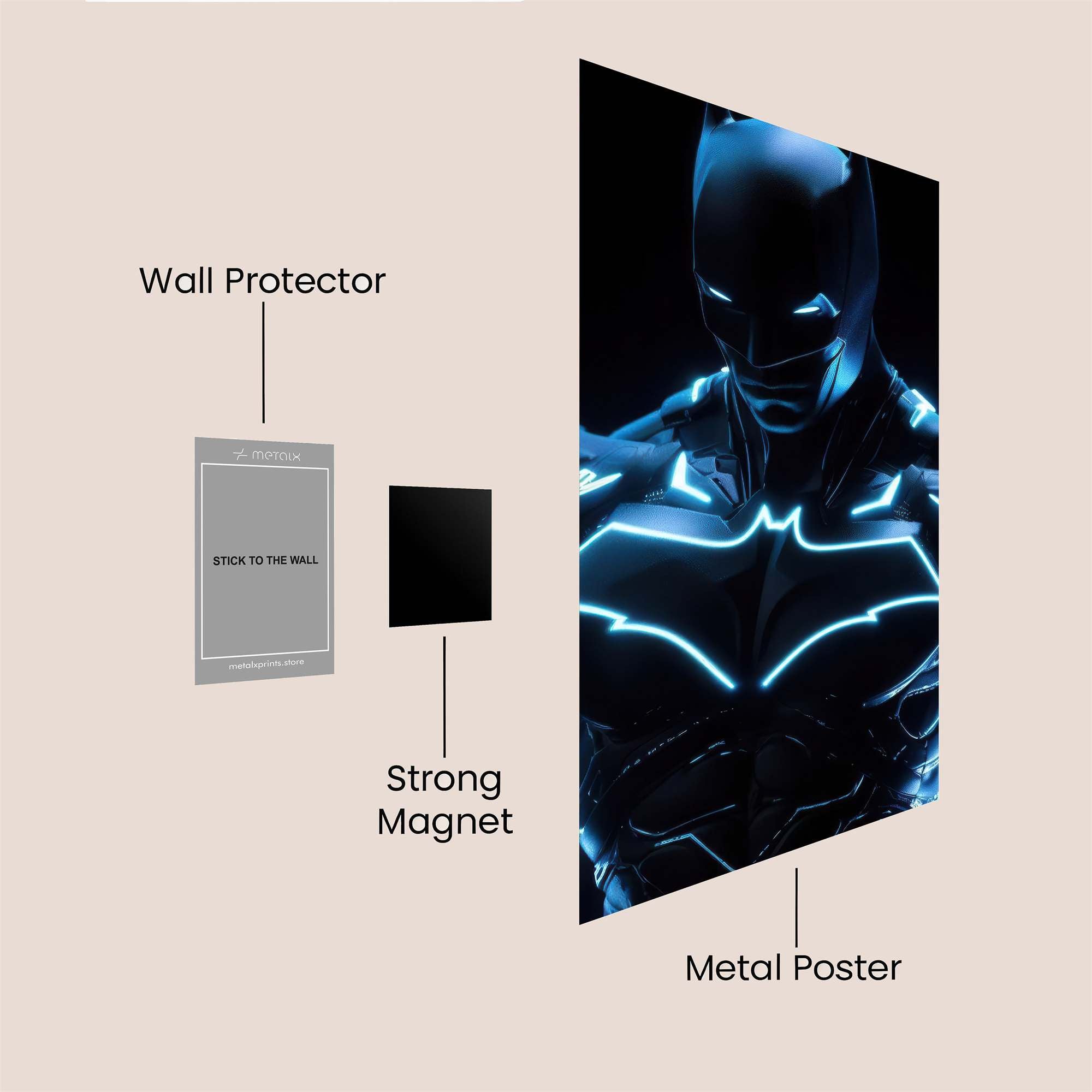 Batman Electrifying Safe Wall Magnetic / M