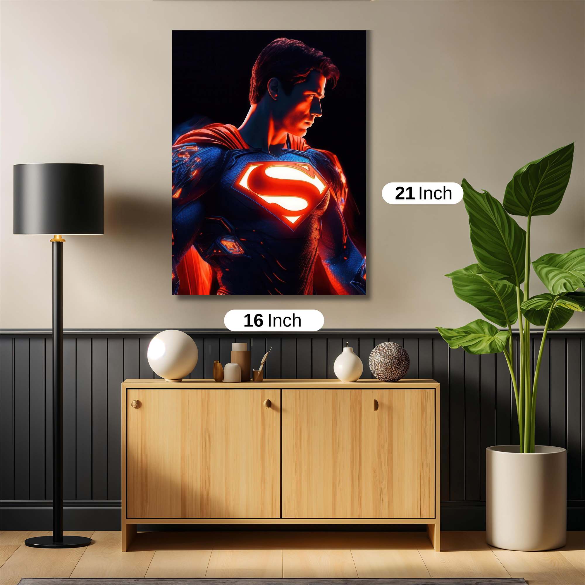 Superman Radiant Safe Wall Magnetic / M