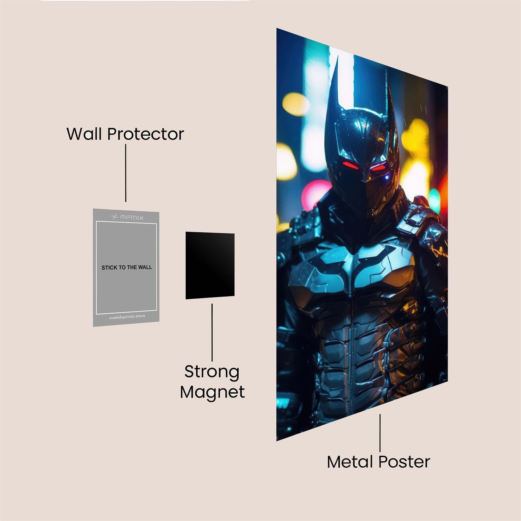 Batman Intense Safe Wall Magnetic / M