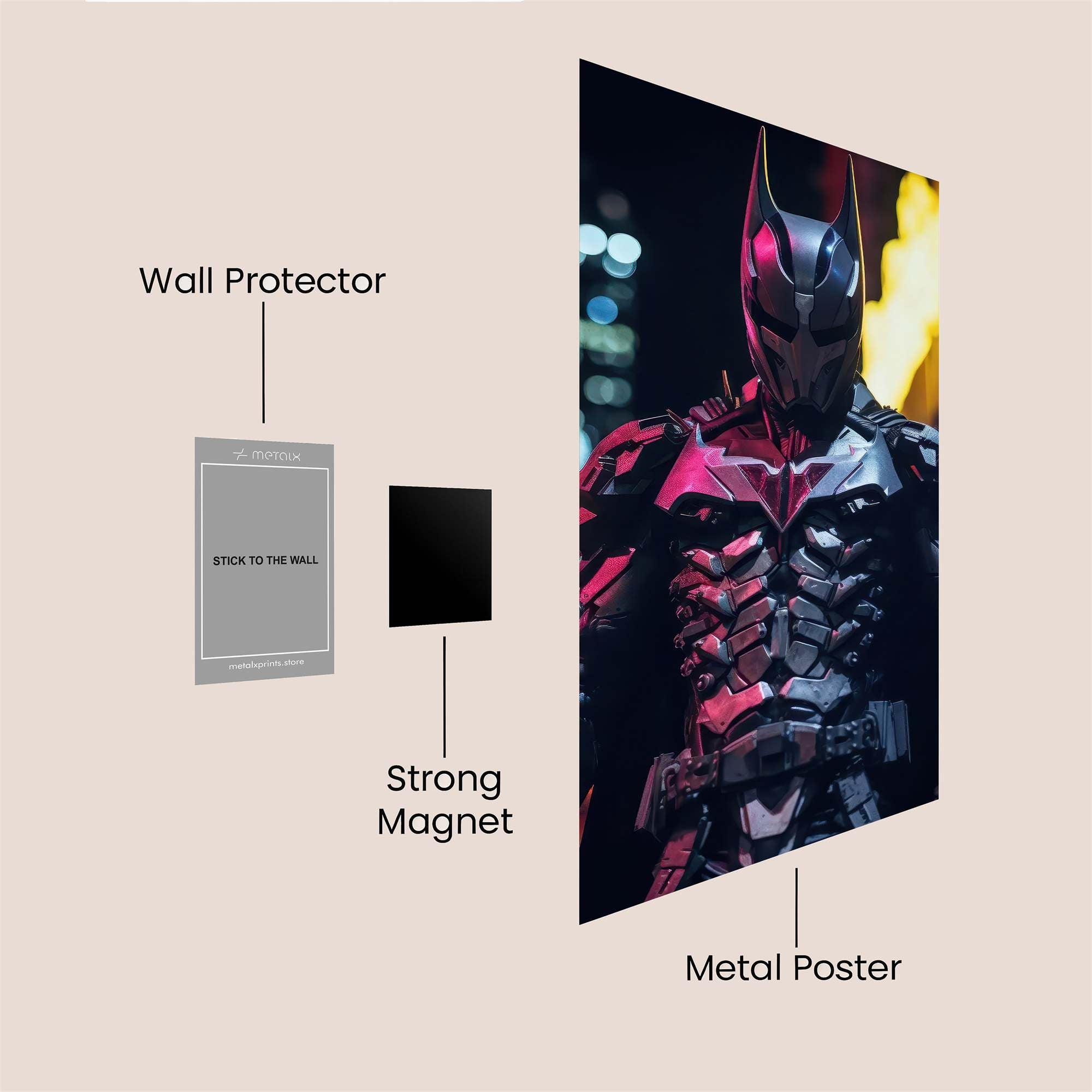 Batman Menace Safe Wall Magnetic / M