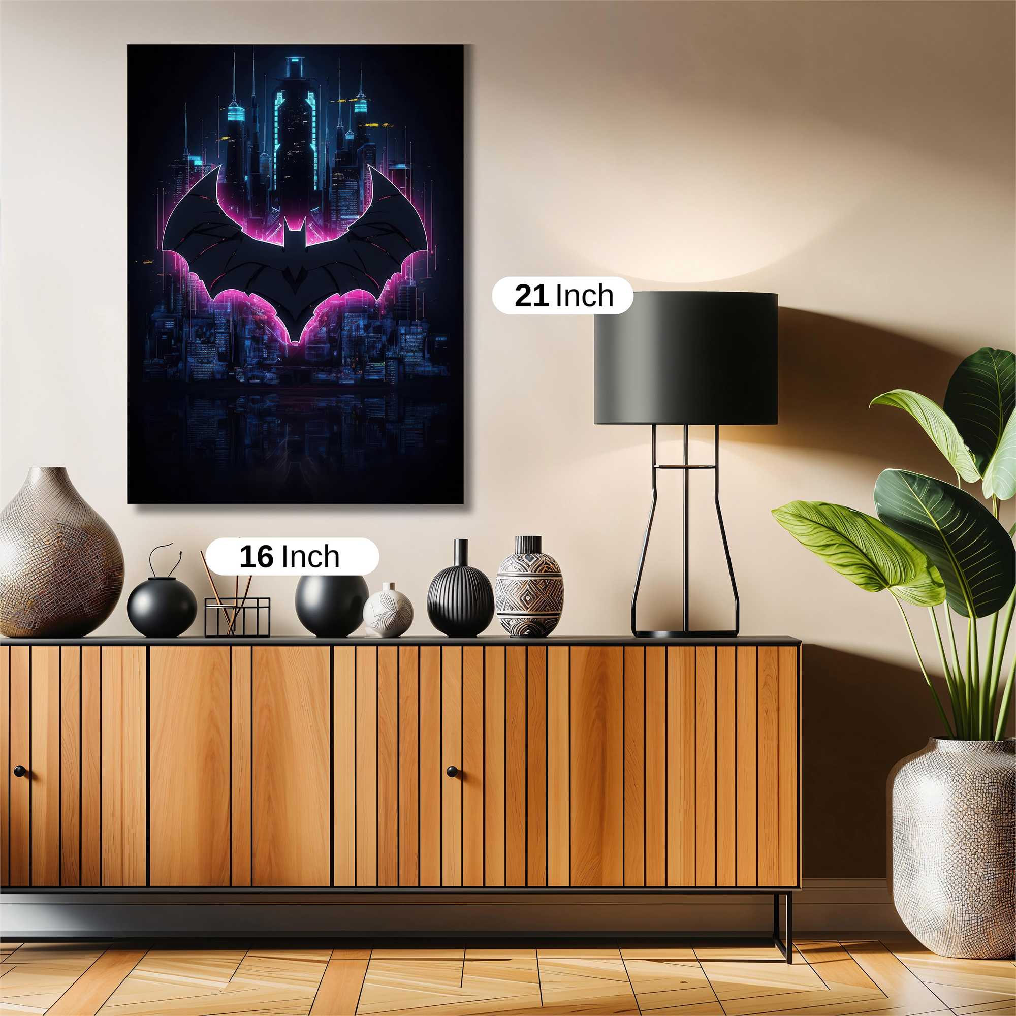 Batman Neon Safe Wall Magnetic / M