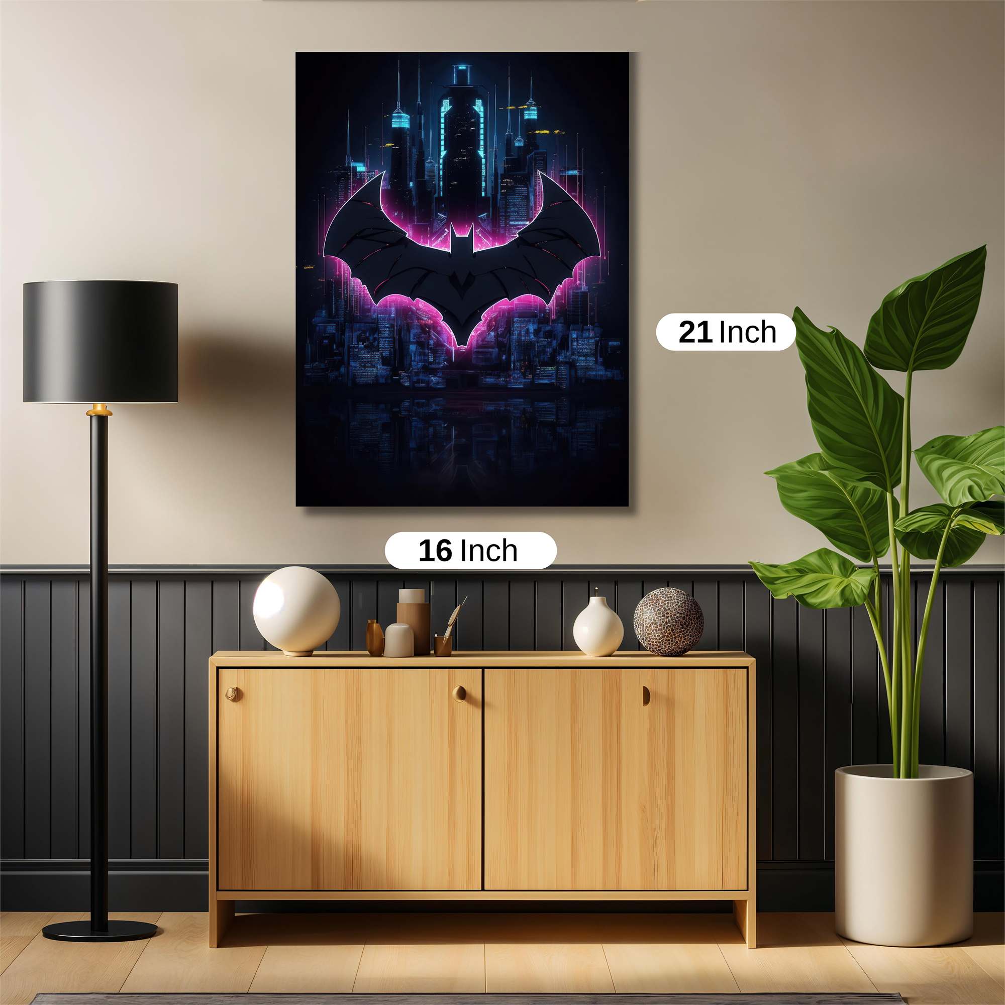 Batman Neon Safe Wall Magnetic / M