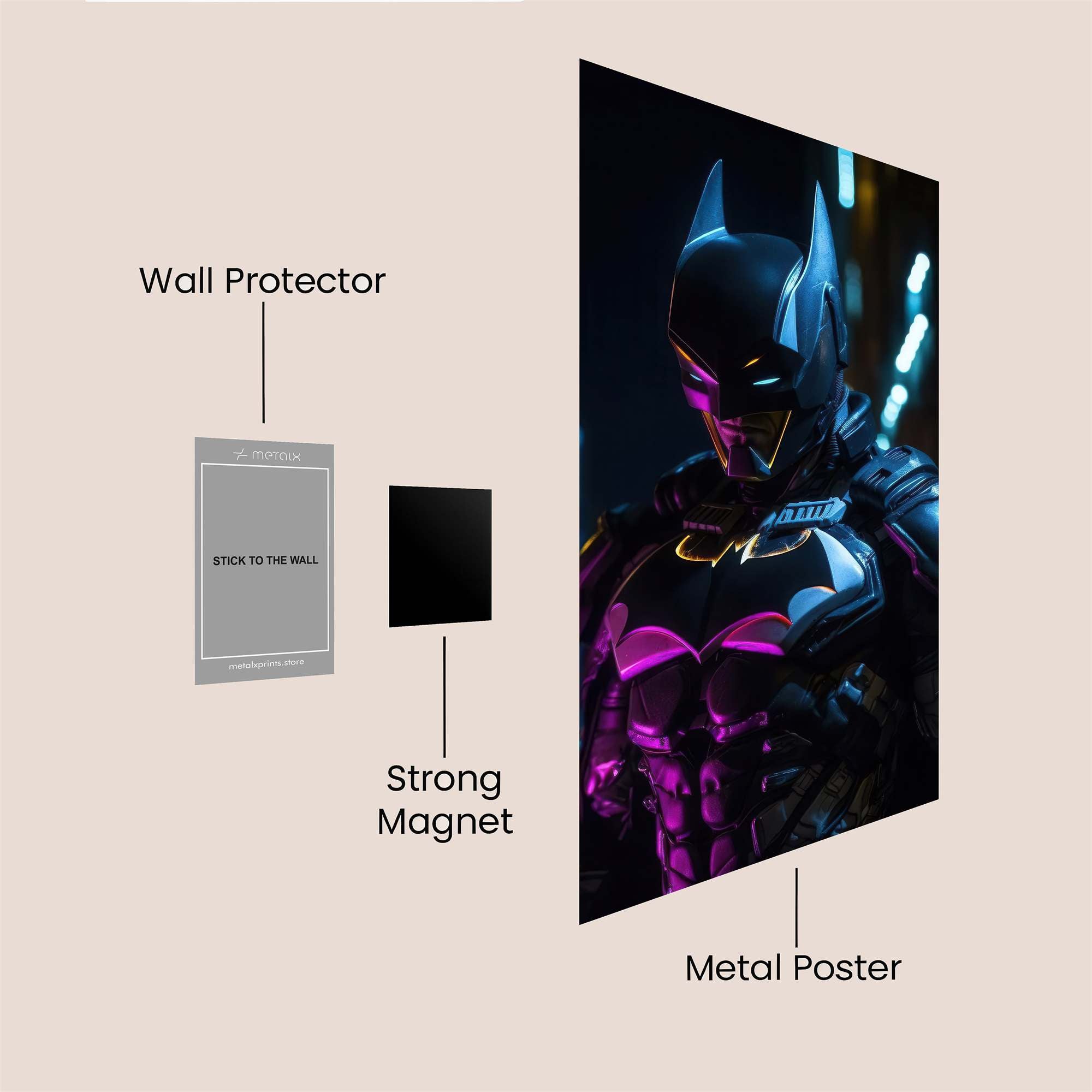 Batman Intense Safe Wall Magnetic / M