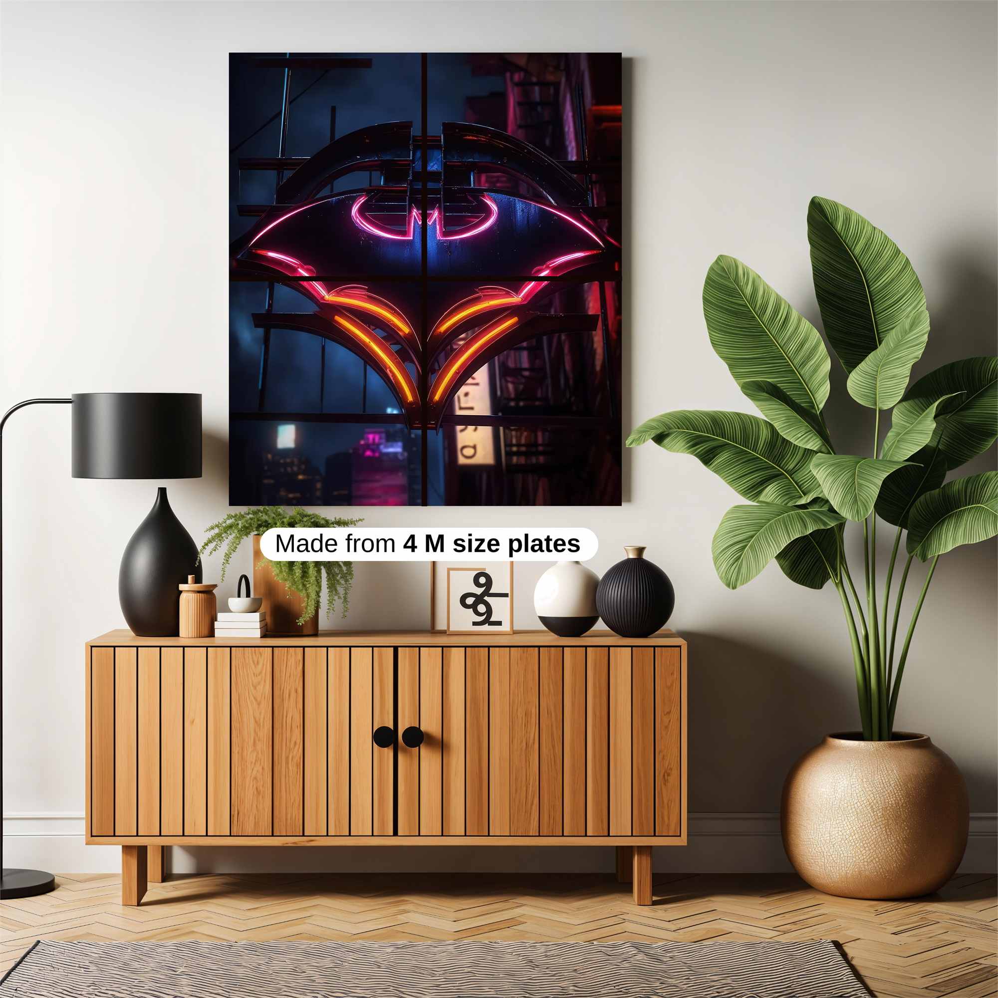 Batman Neon Safe Wall Magnetic / M