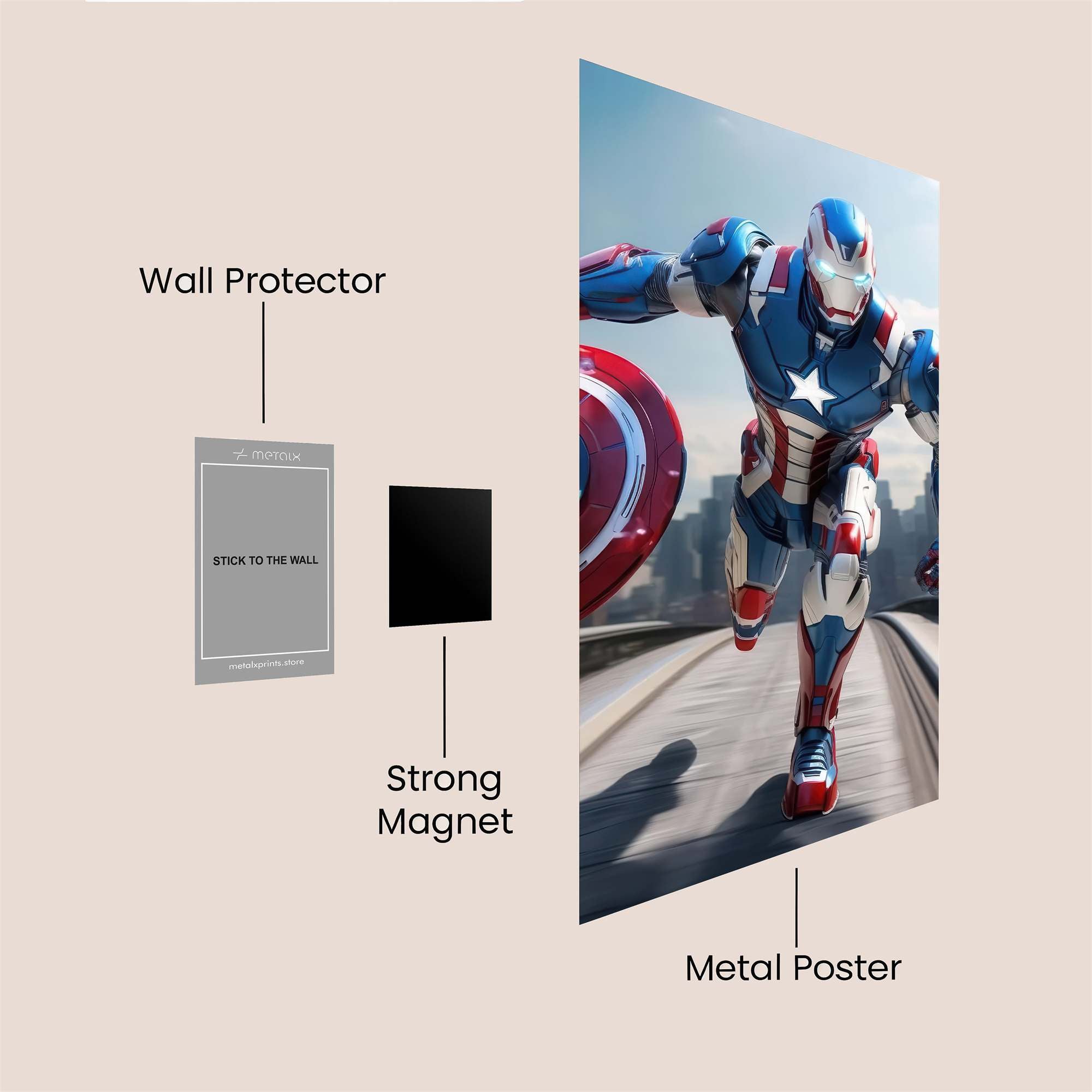 IronPatriot Safe Wall Magnetic / M