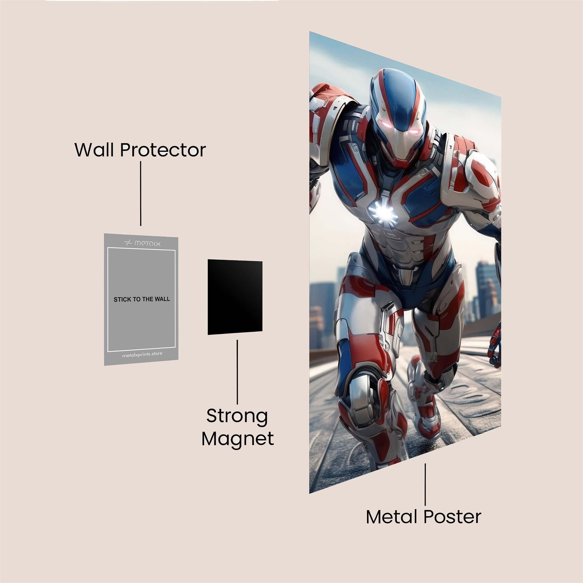IronPatriot Safe Wall Magnetic / M