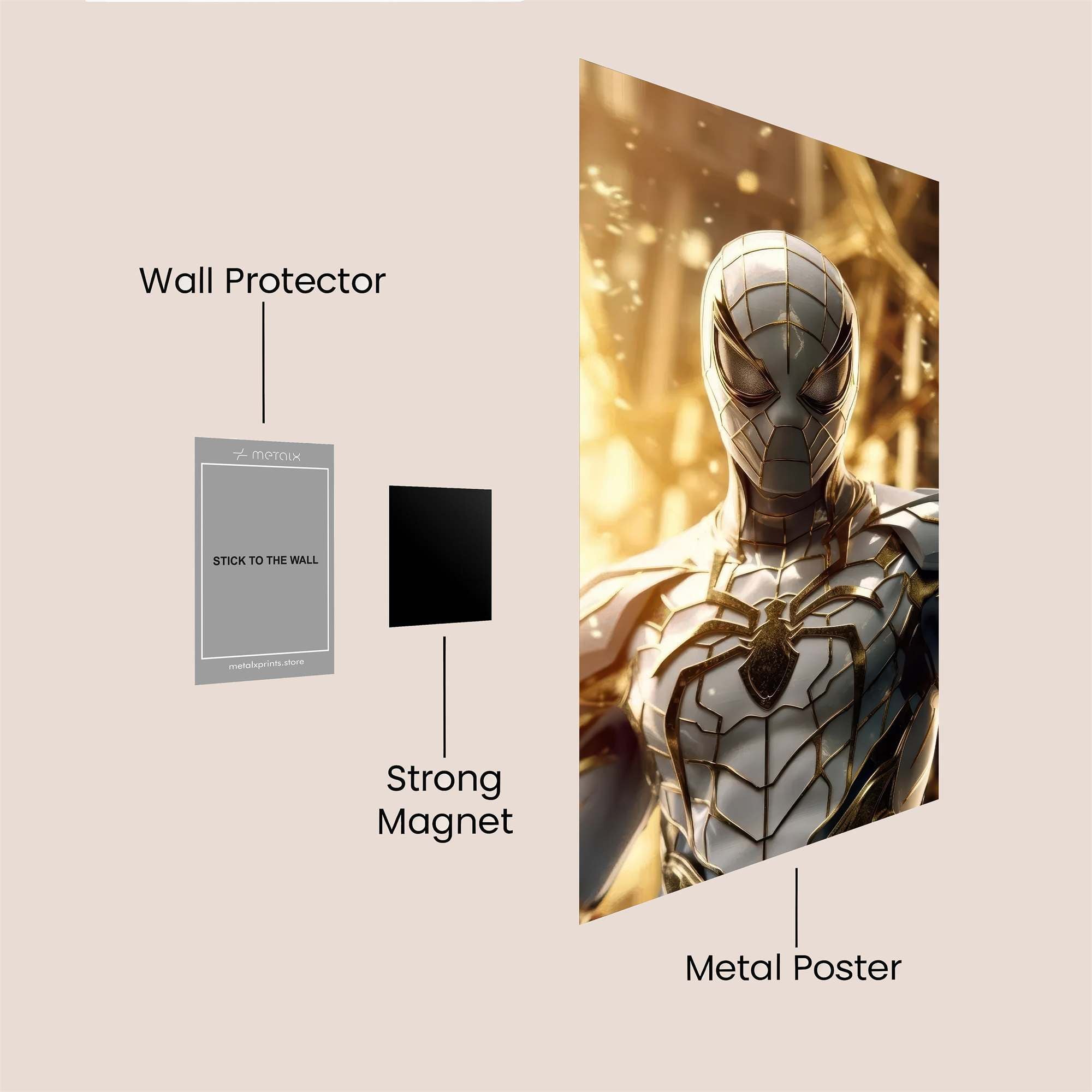 Spider Radiant Safe Wall Magnetic / M