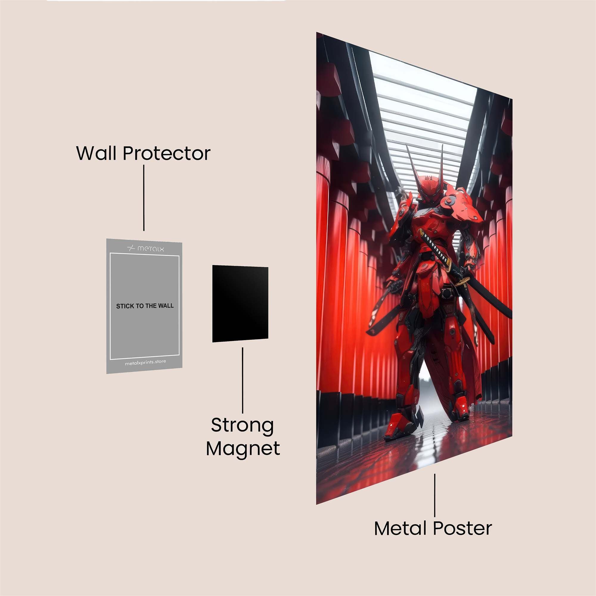 Samurai Serenity Safe Wall Magnetic / M