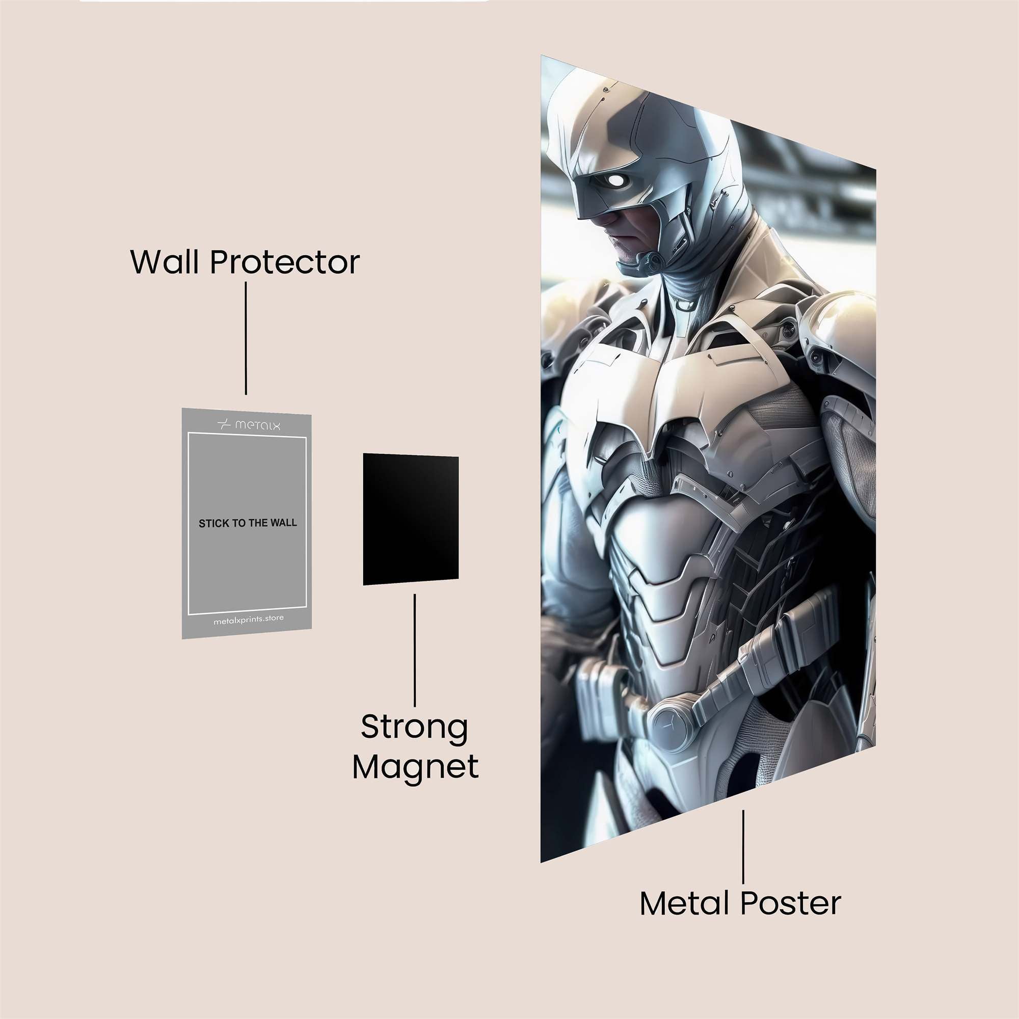 Batman Resolute Safe Wall Magnetic / M