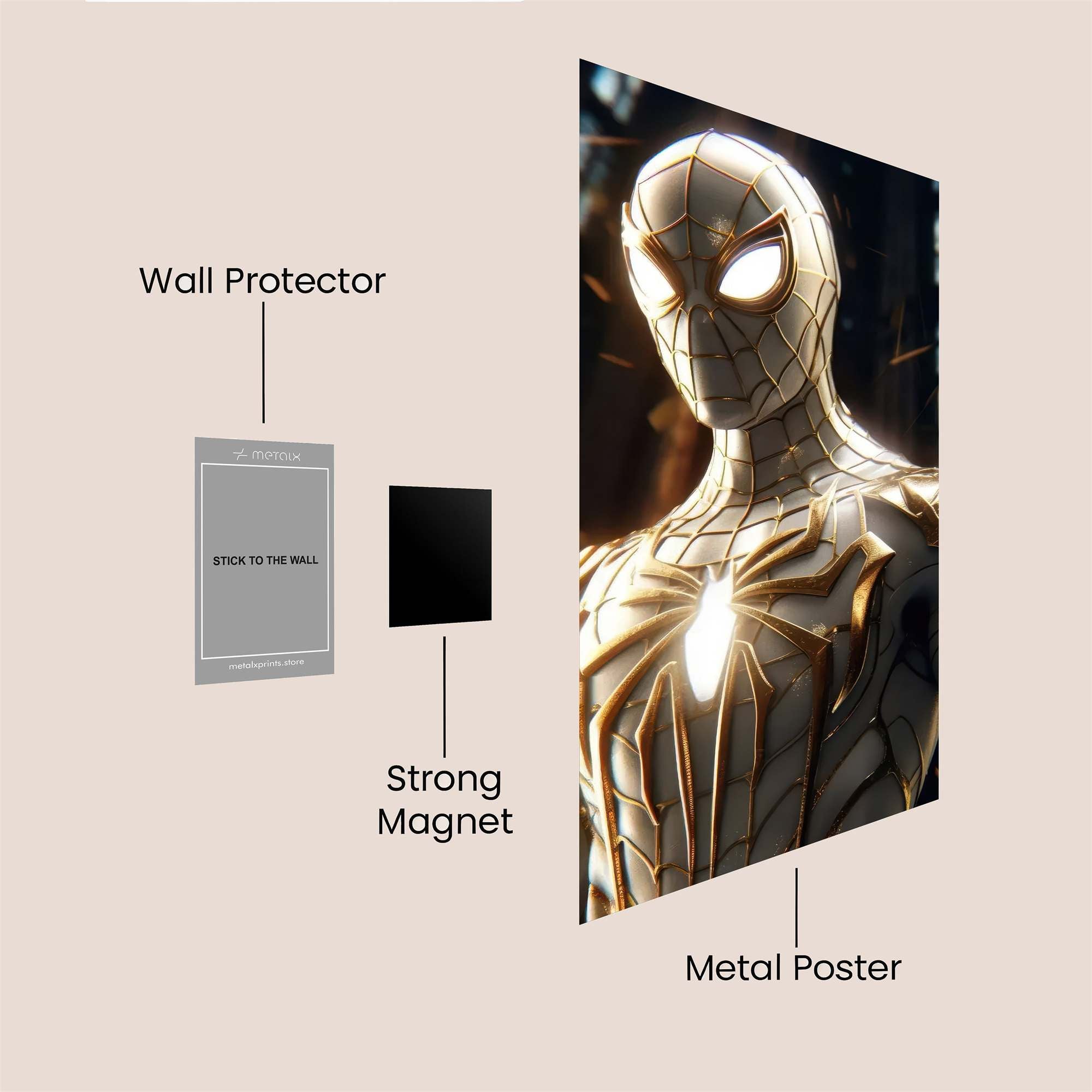 Spider Radiant Safe Wall Magnetic / M