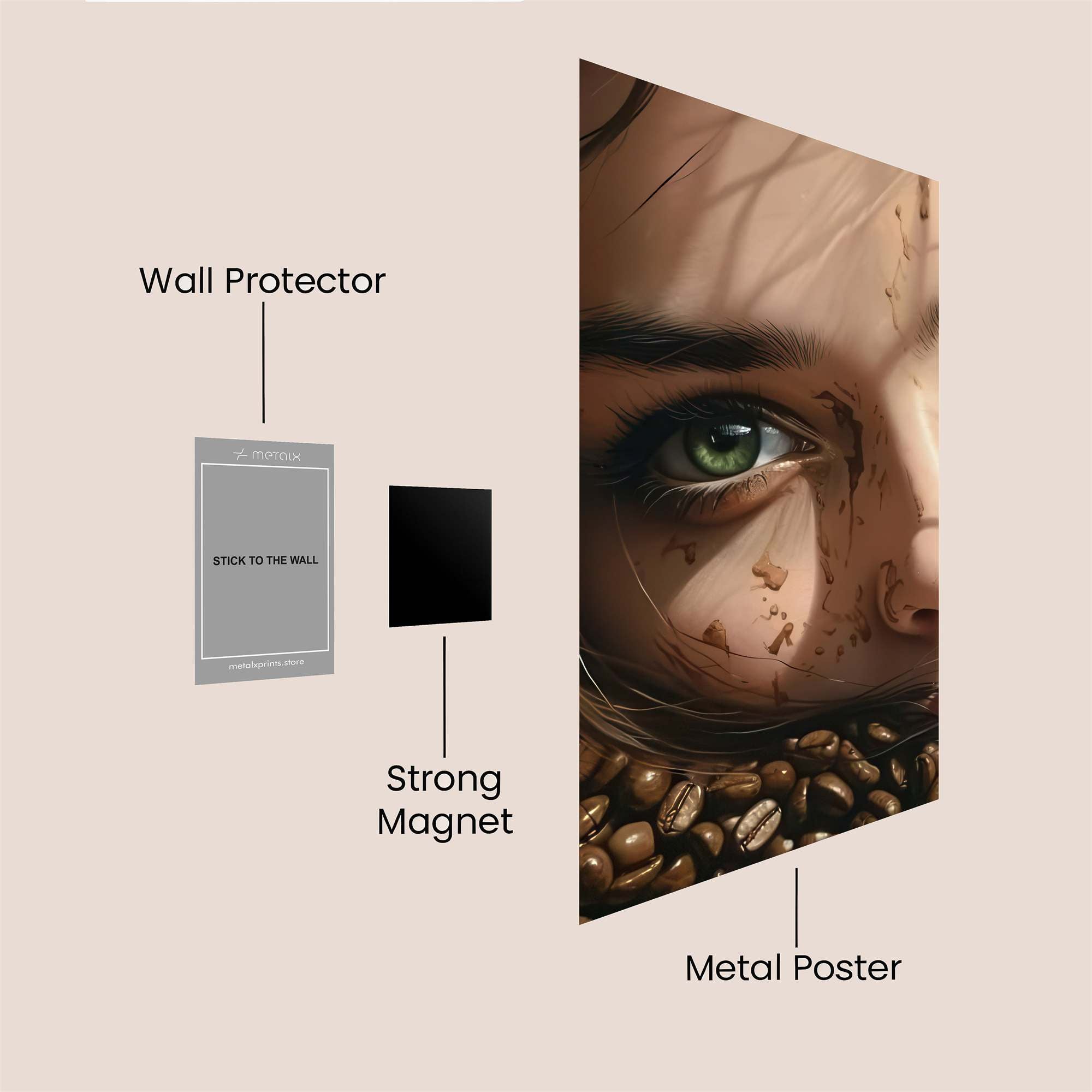 Coffee Enigma Safe Wall Magnetic / M