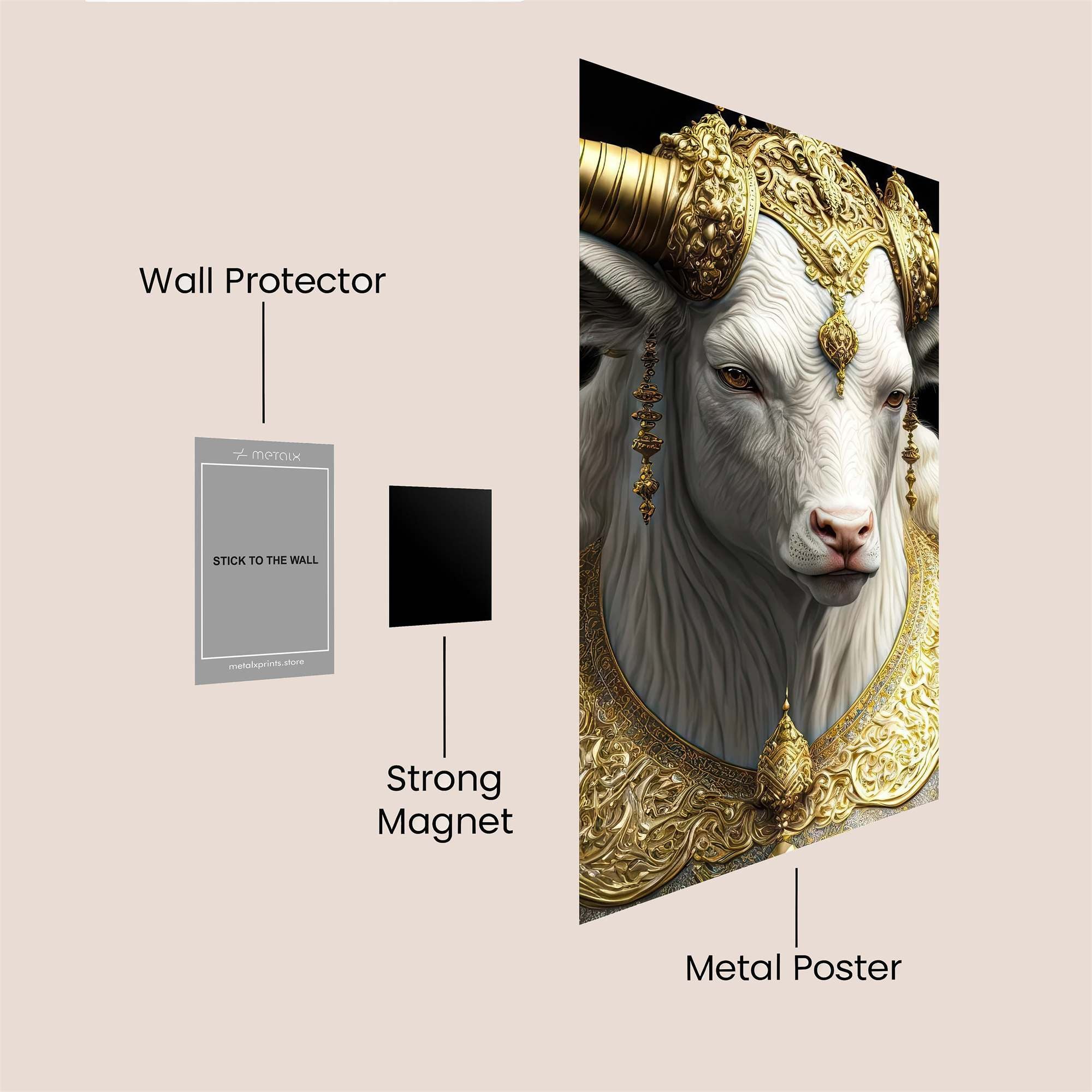 Bull Royalty Safe Wall Magnetic / M