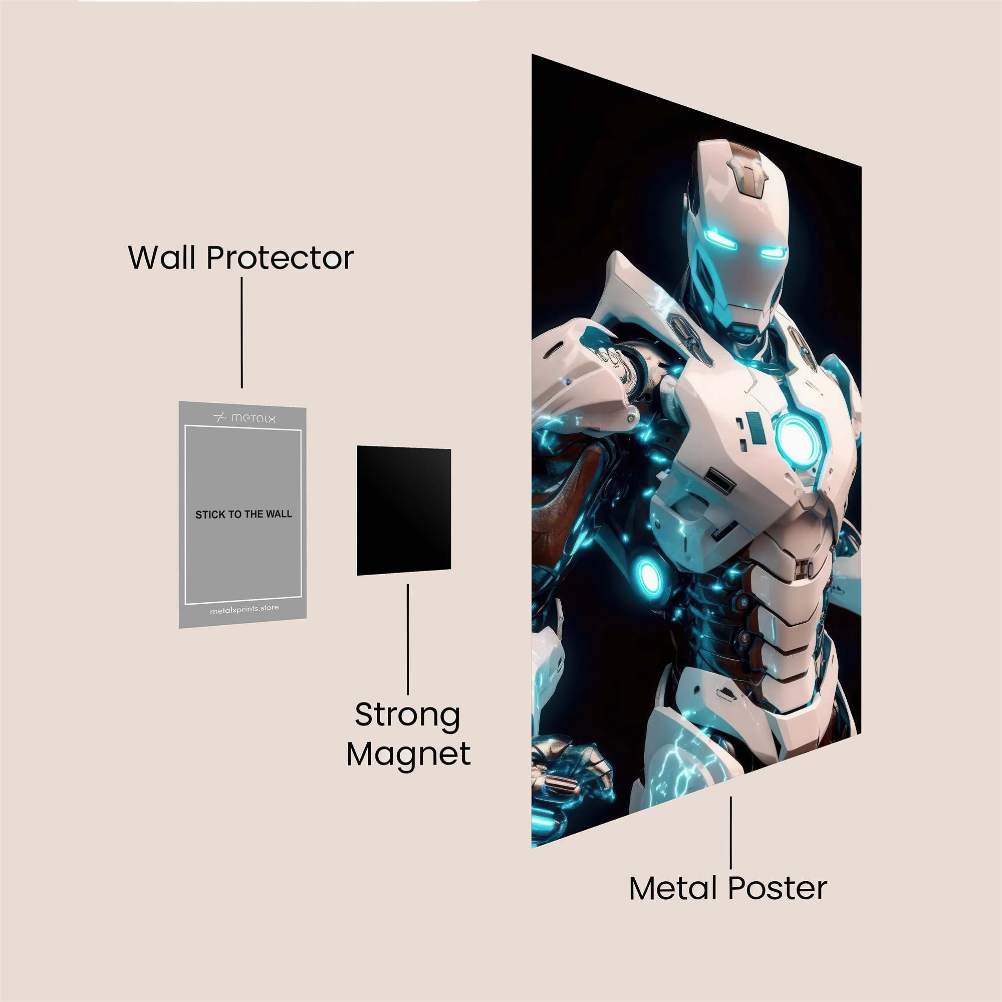 Iron Radiant Safe Wall Magnetic / M