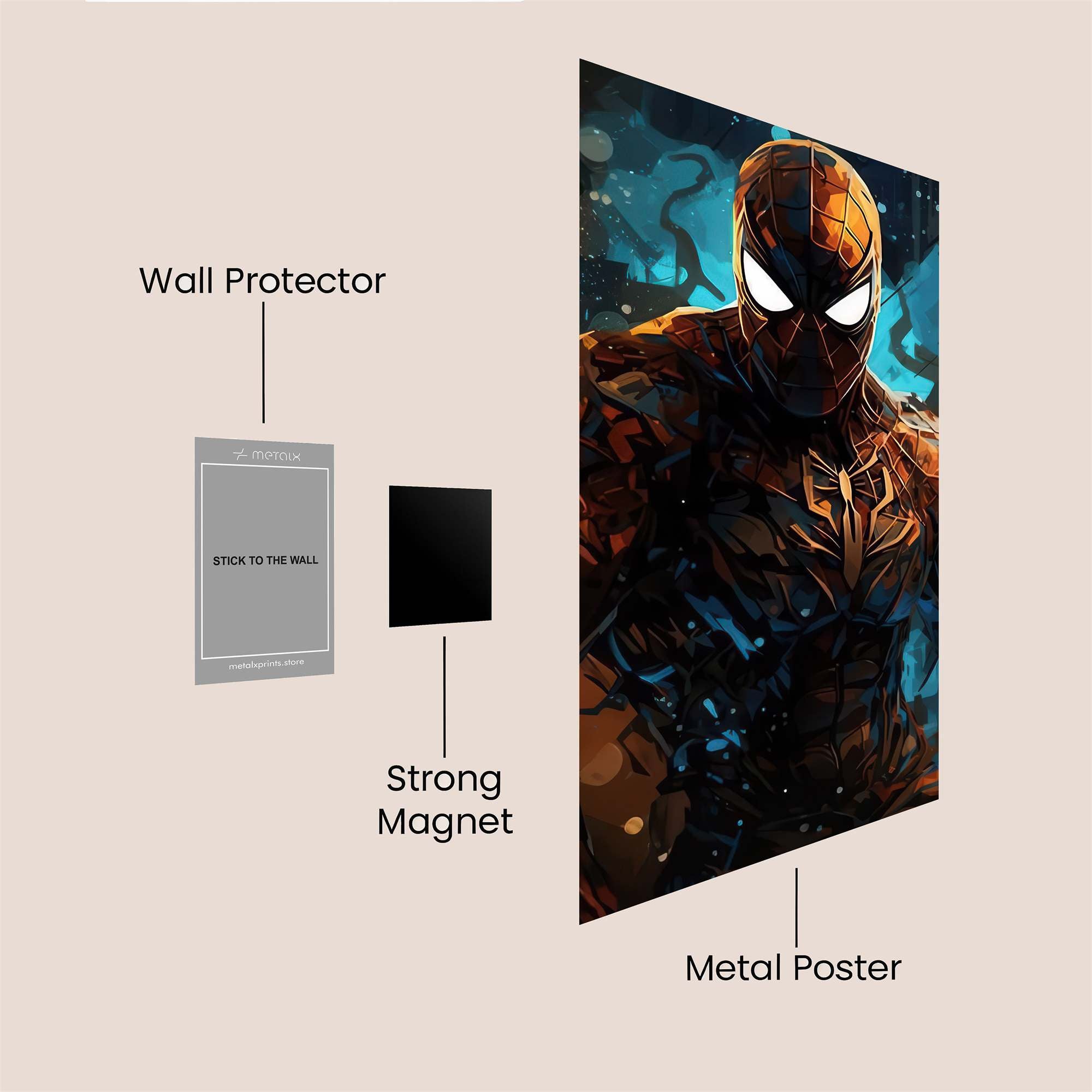 Spider Intensity Safe Wall Magnetic / M