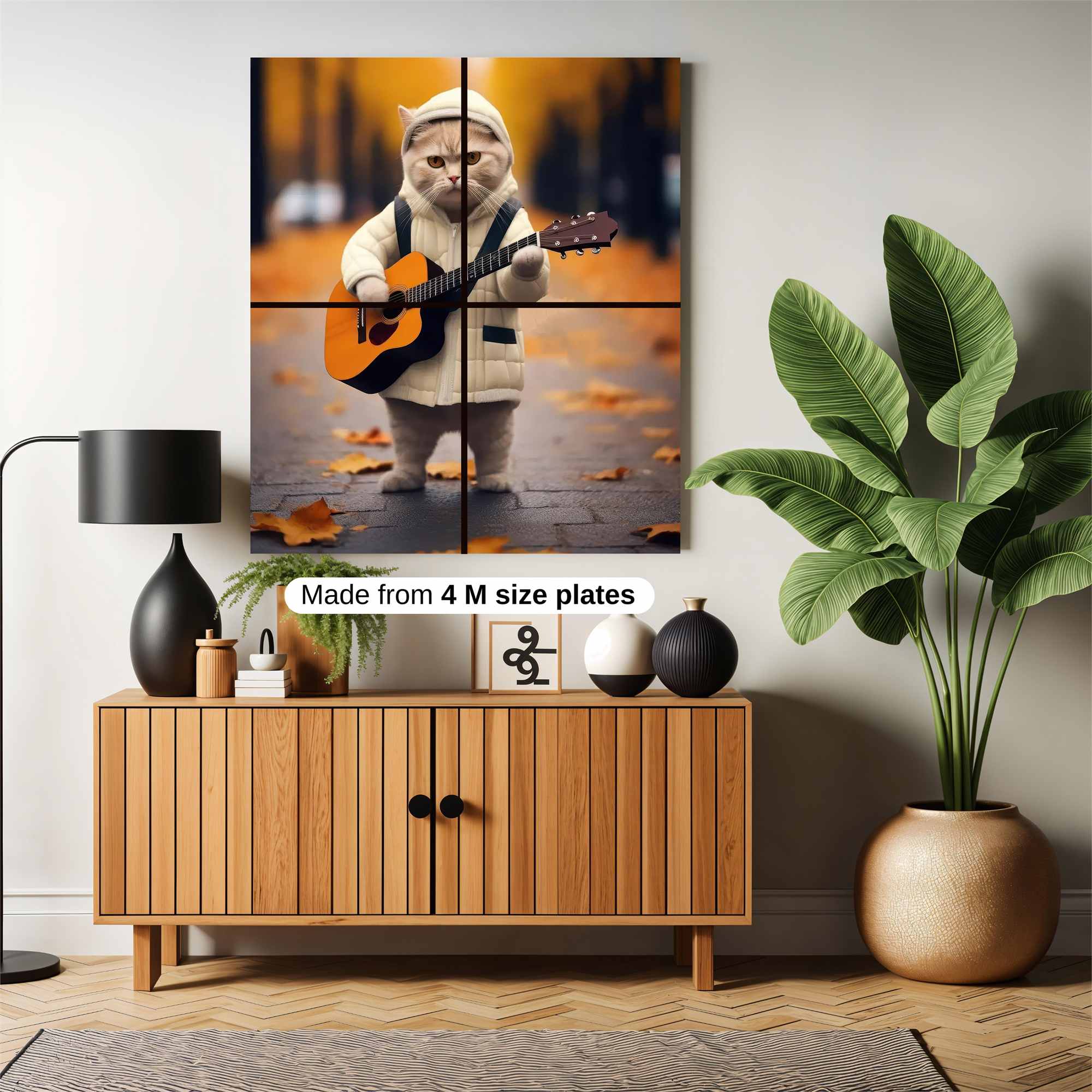 Cat Crooner Safe Wall Magnetic / M