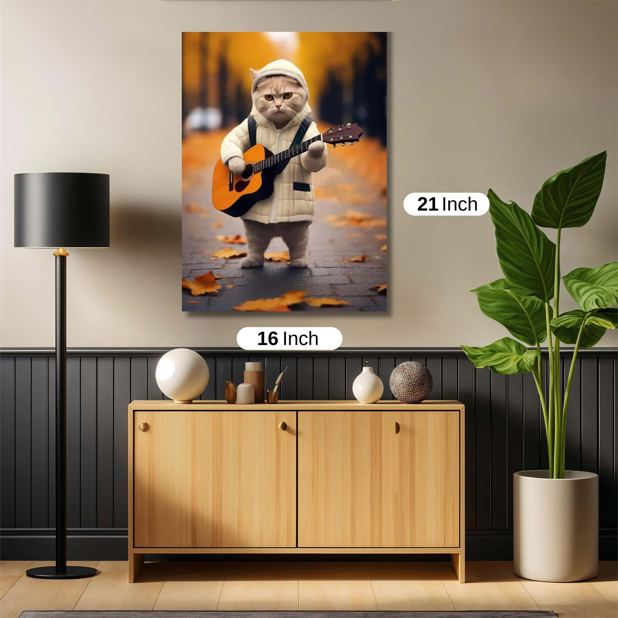 Cat Crooner Safe Wall Magnetic / M