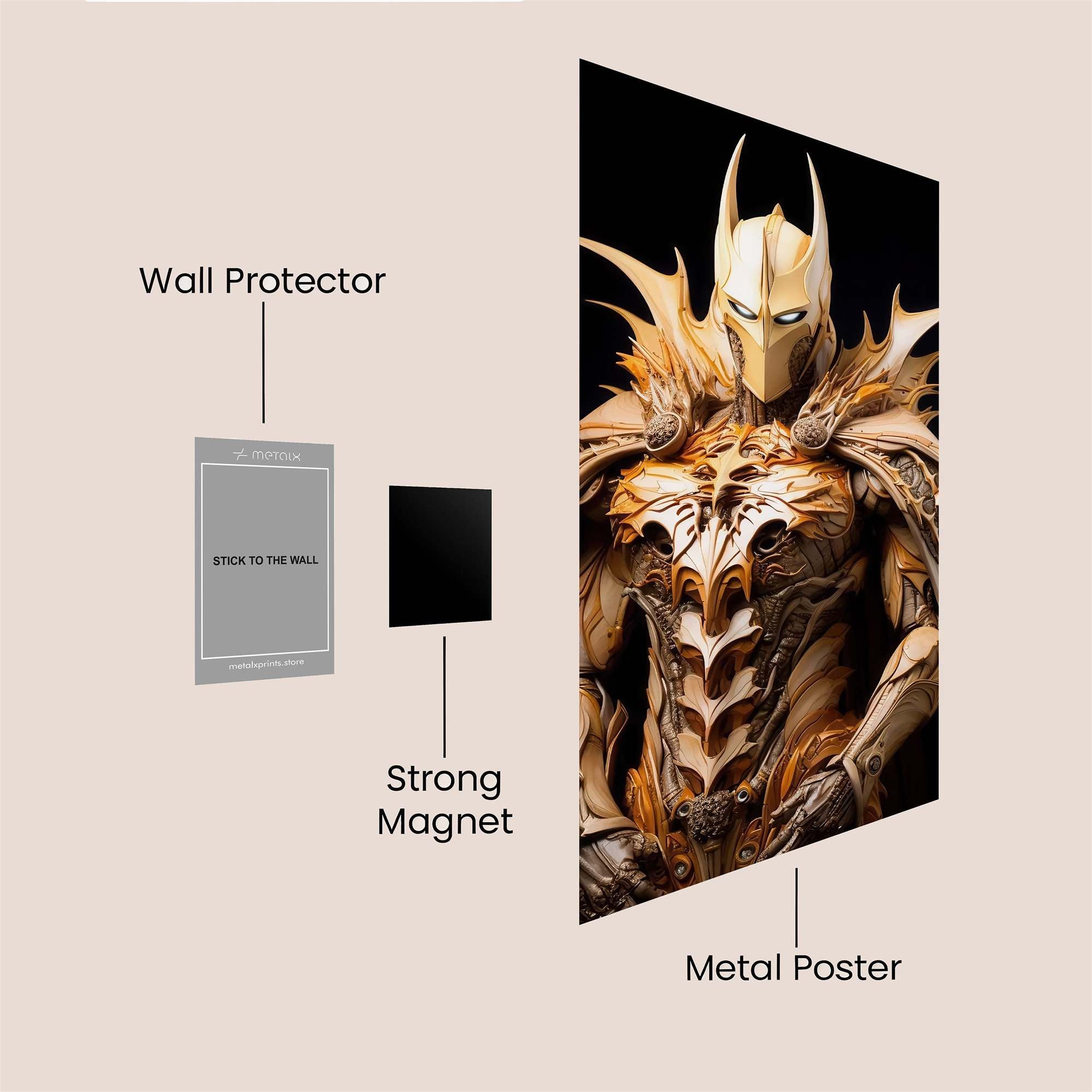 Golden Majesty Safe Wall Magnetic / M