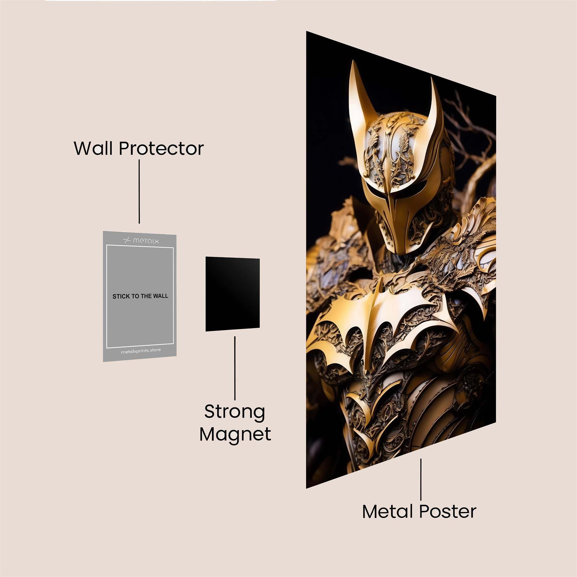 Golden Majesty Safe Wall Magnetic / M