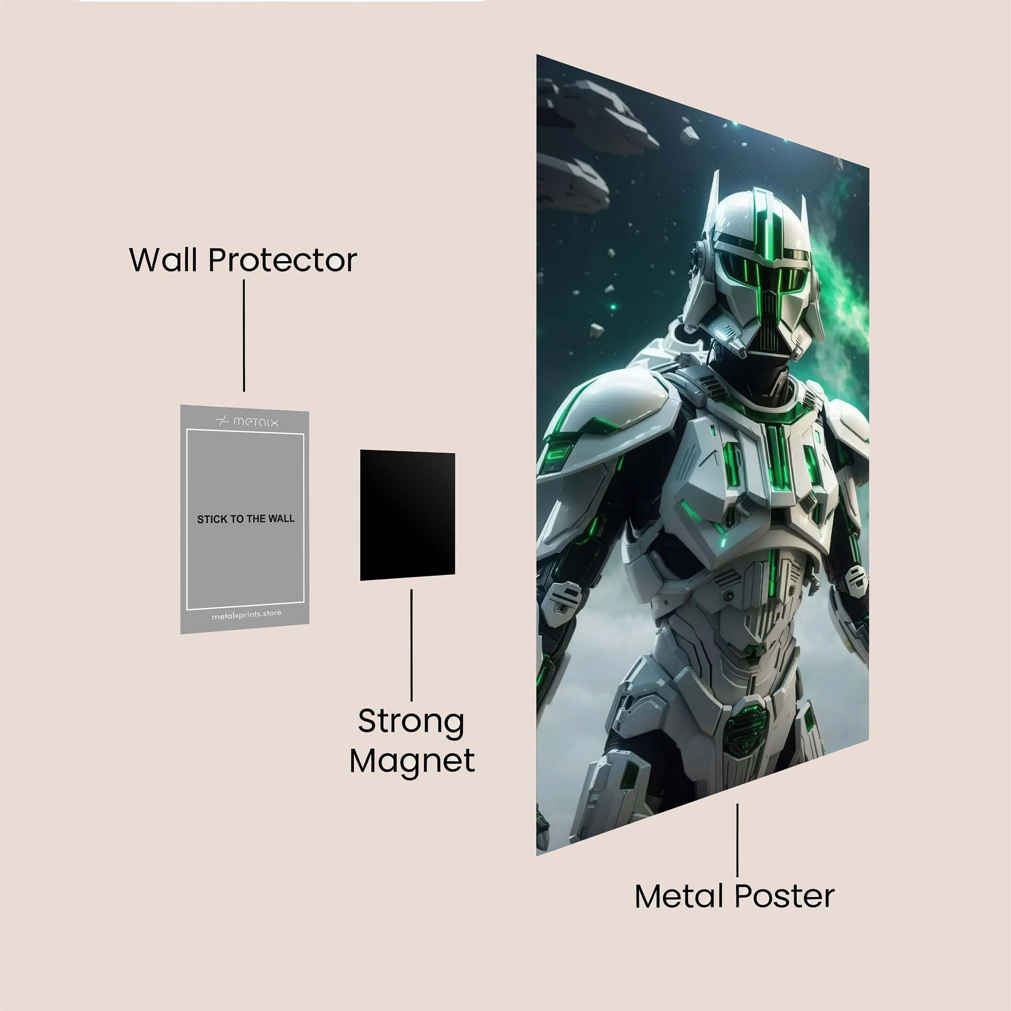 Trooper Radiant Safe Wall Magnetic / M