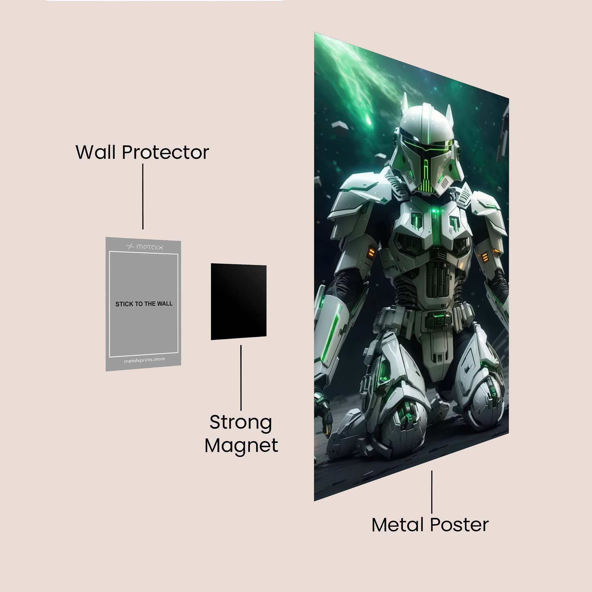 Mandalorian Redemption Safe Wall Magnetic / M