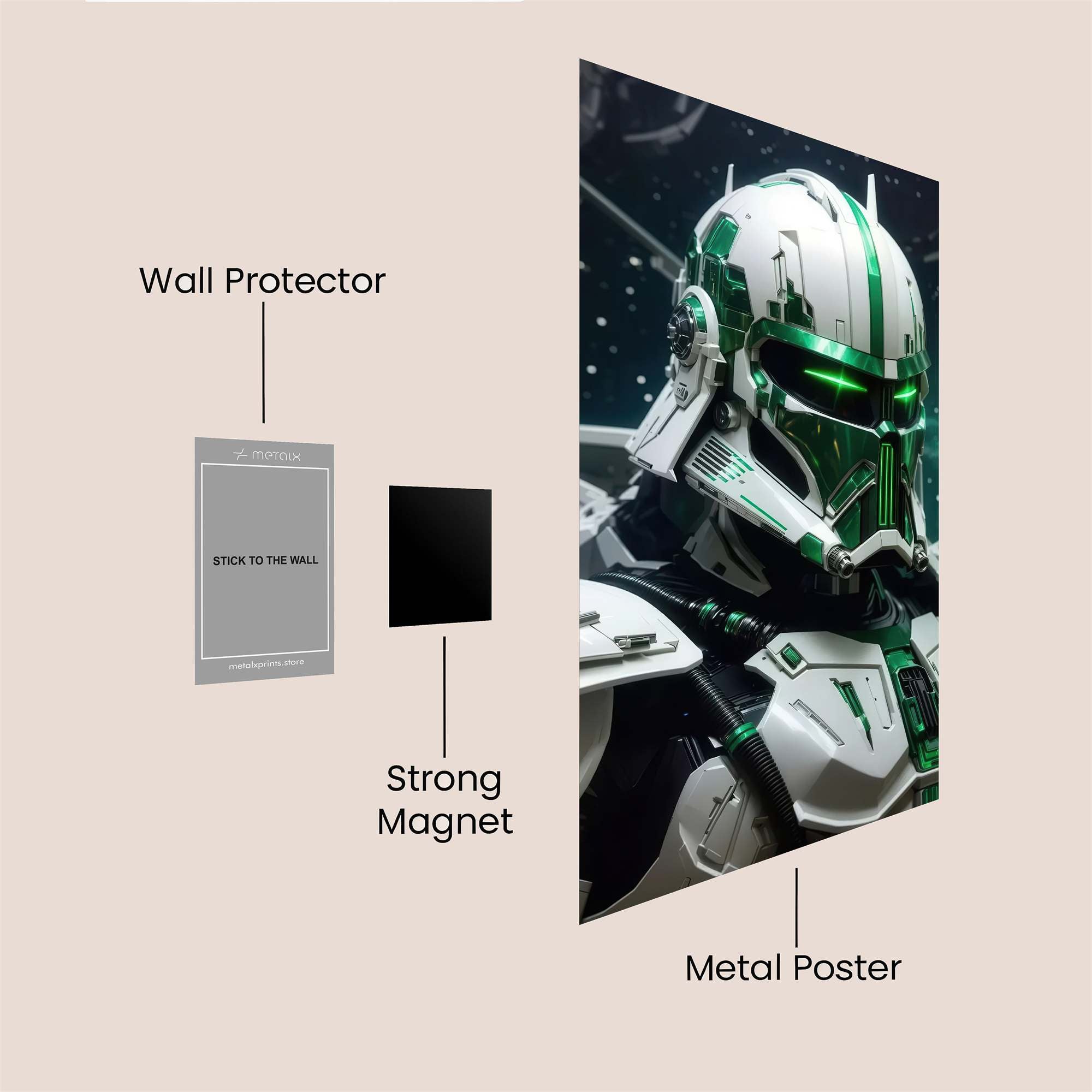 Mandalorian Radiant Safe Wall Magnetic / M